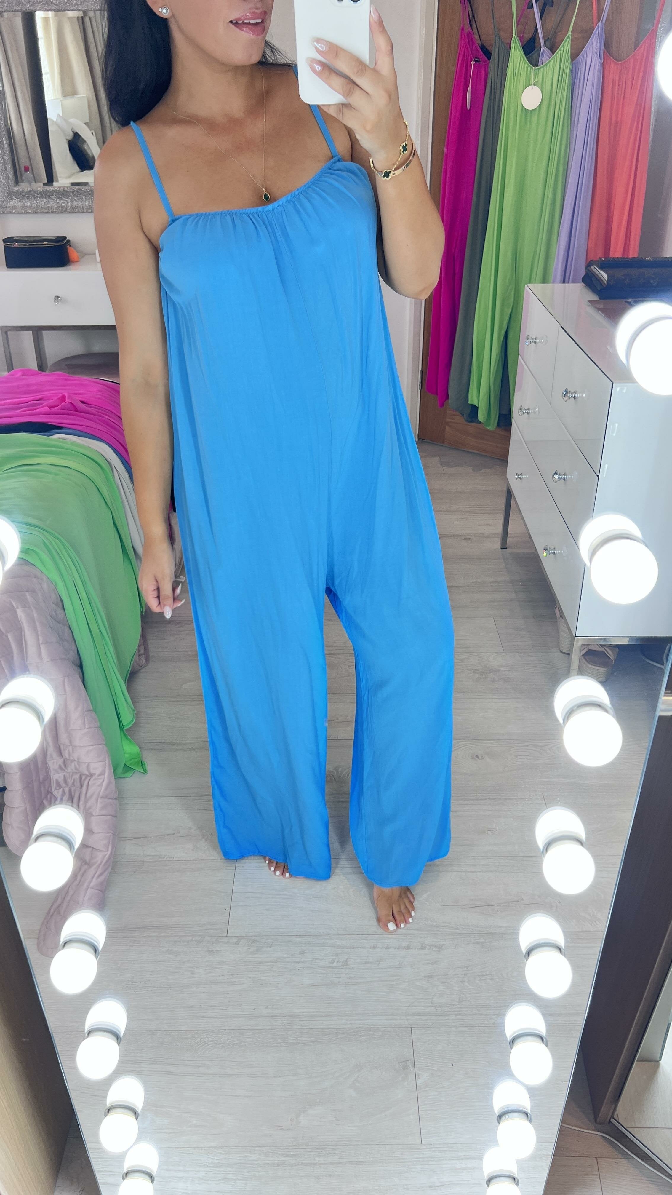 Jamie-Lynn Plain Wide Leg Jumpsuit