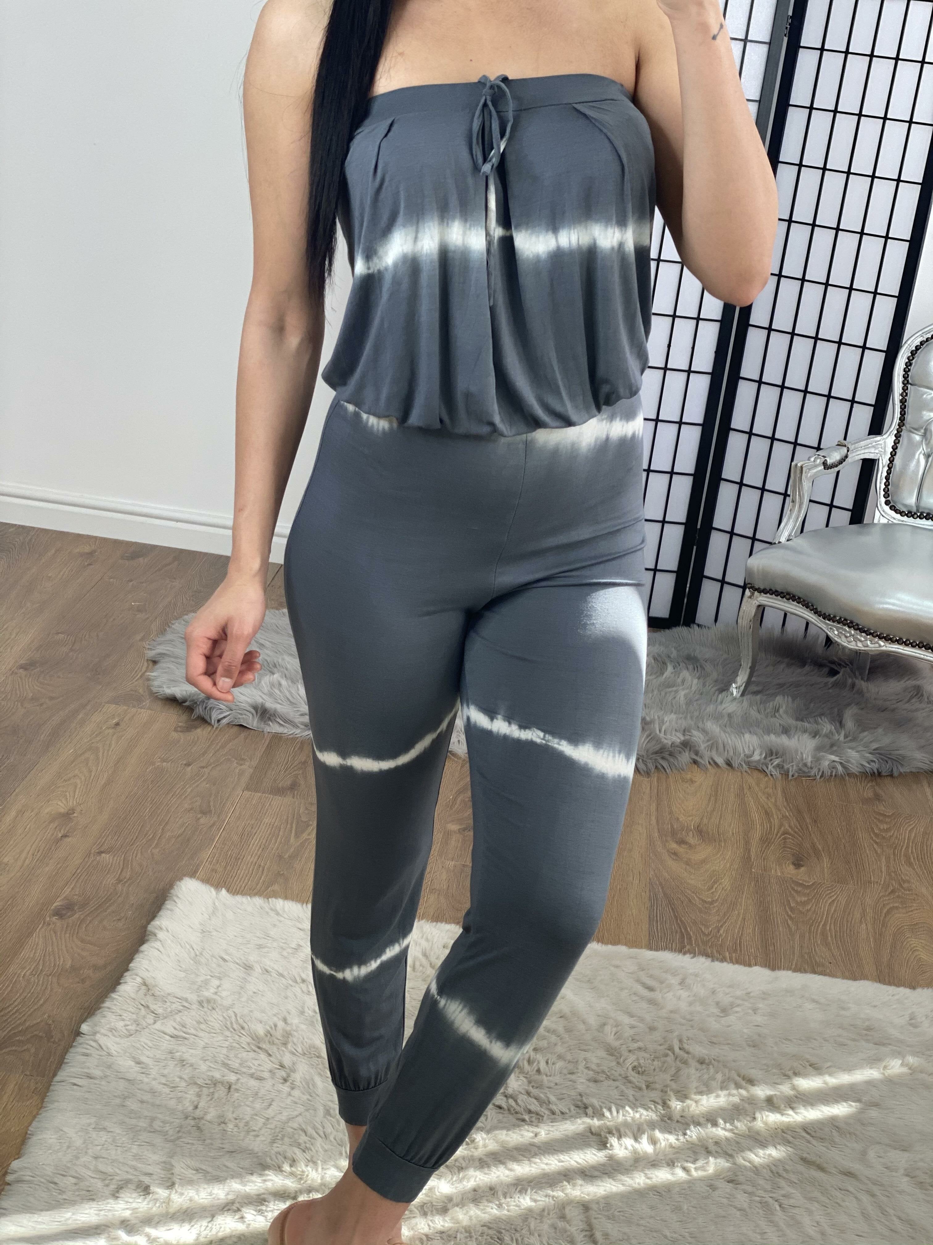 Tobey Tie Dye Tie Bandeau Jumpsuit