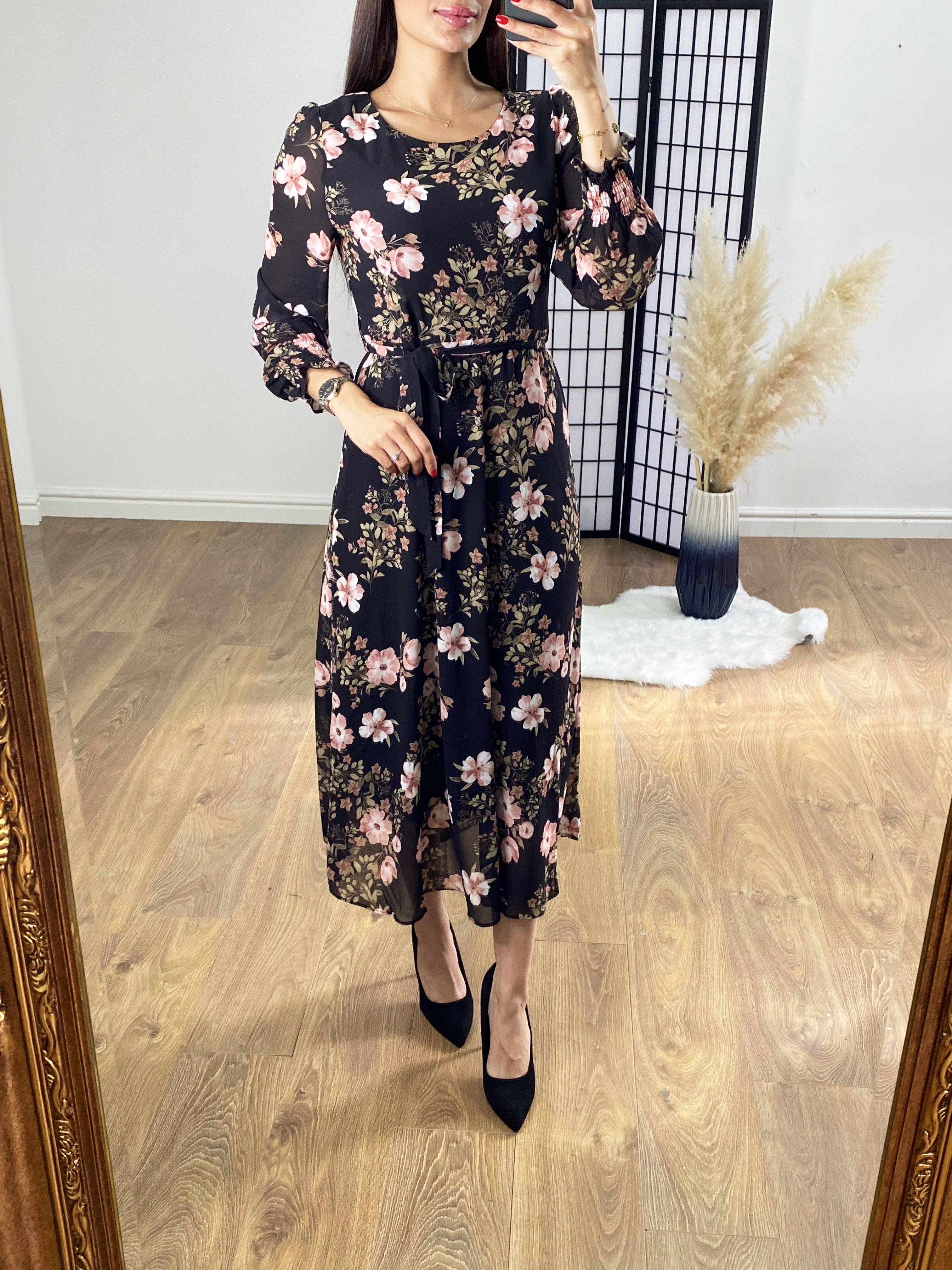 Mystix Floral Print Maxi Dress