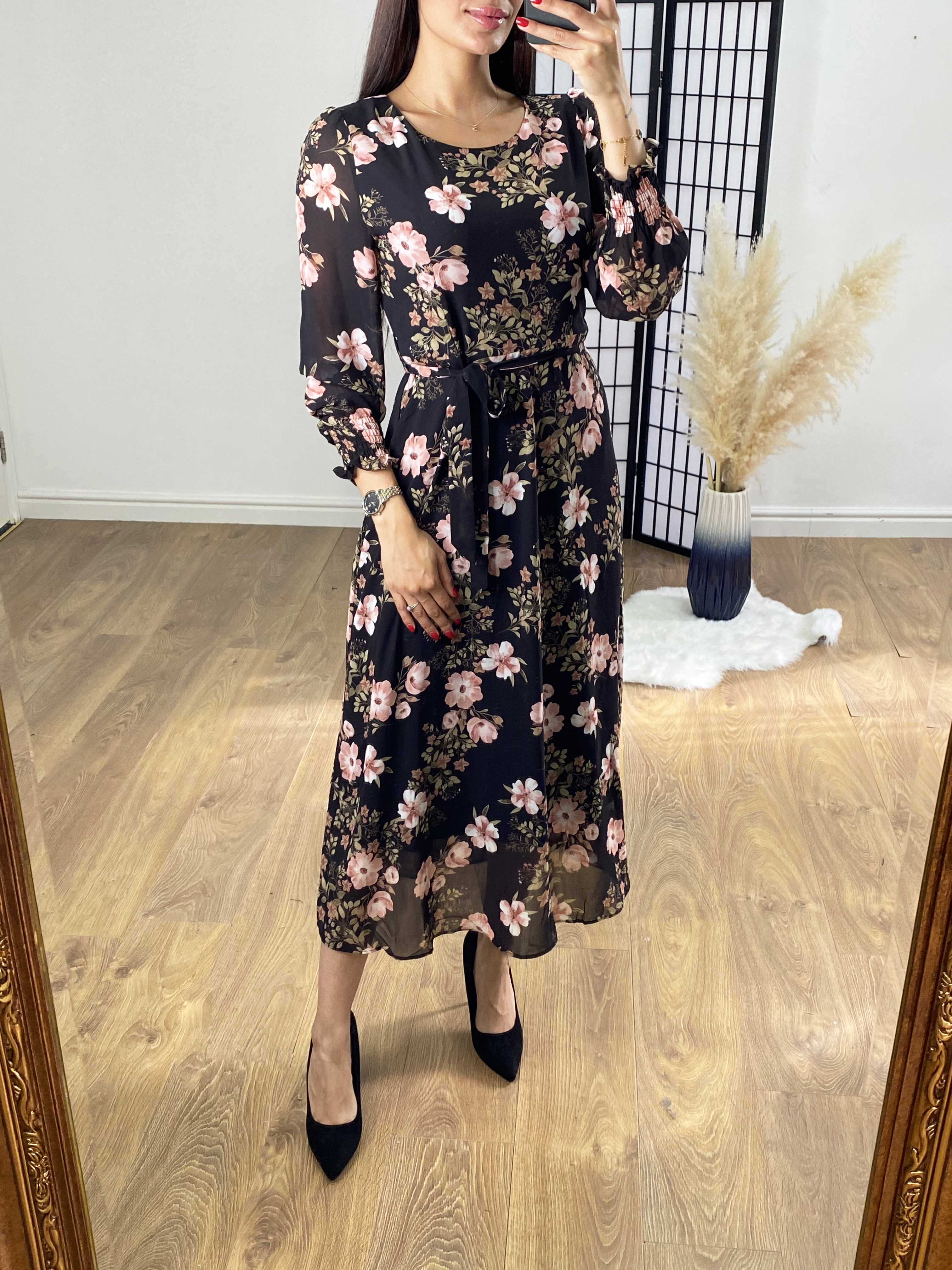 Mystix Floral Print Maxi Dress
