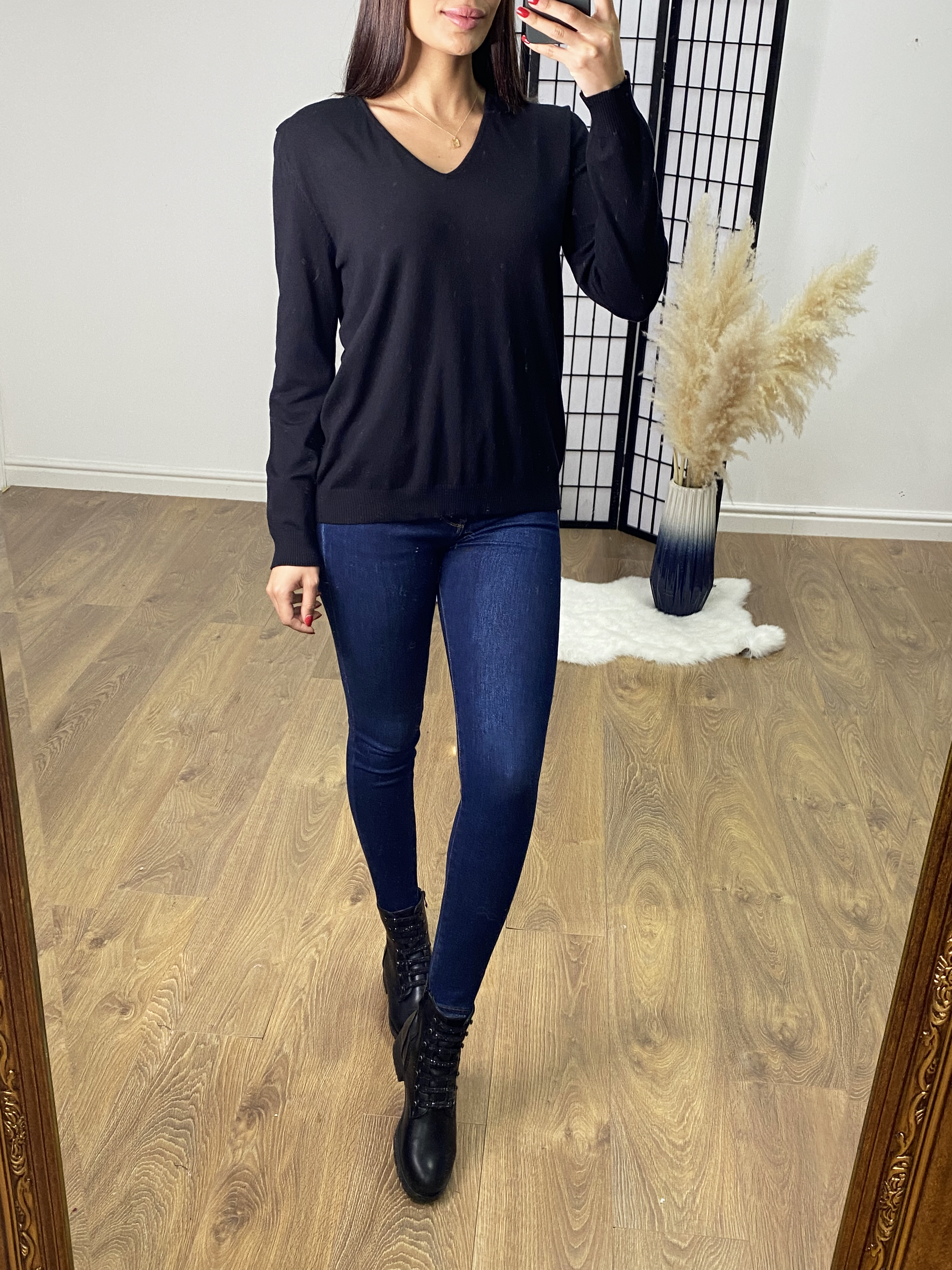 Arizona Crochet Back Frill Detail Jumper