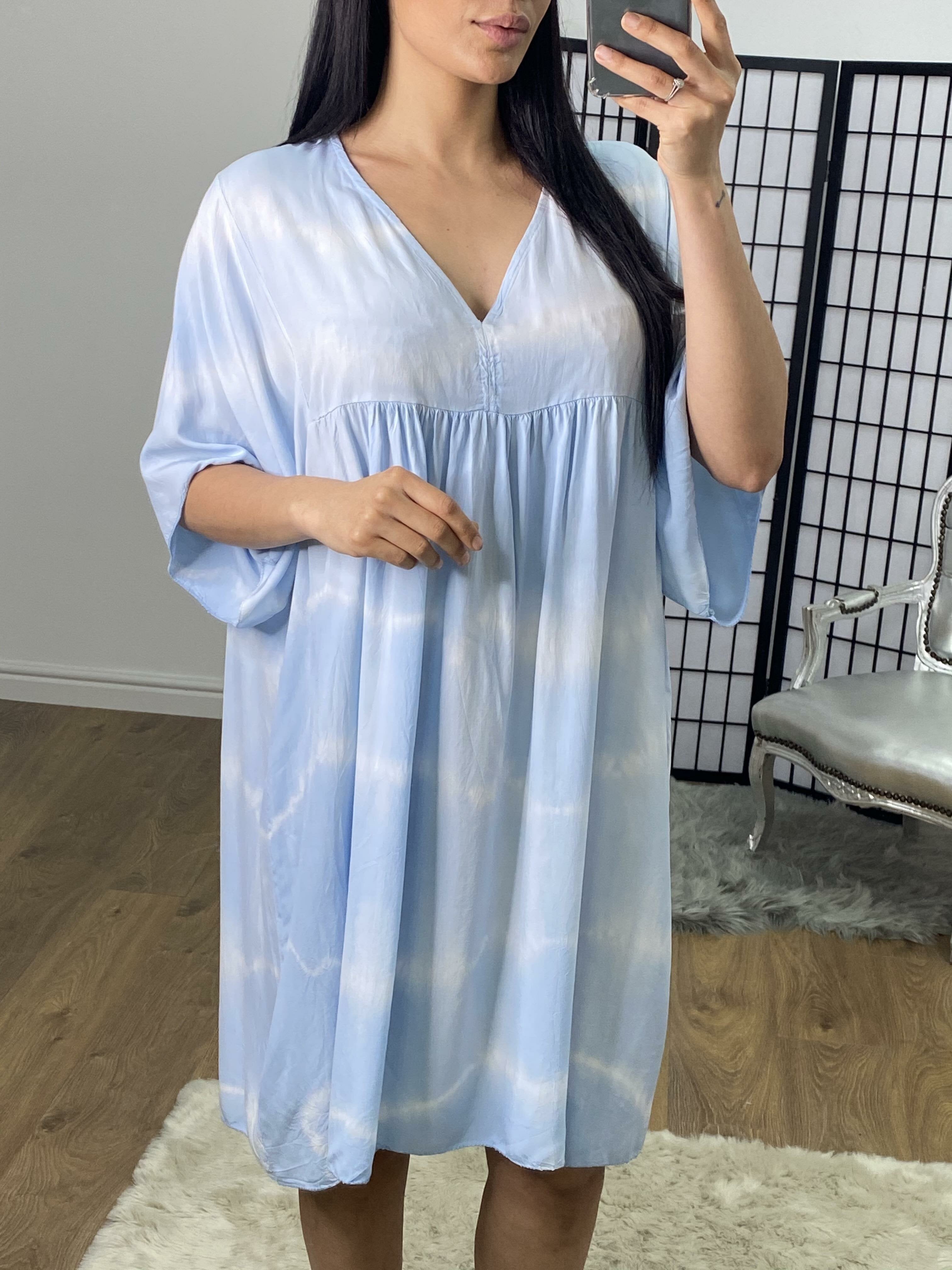 Chasie Tie Dye Floaty Smock Dress