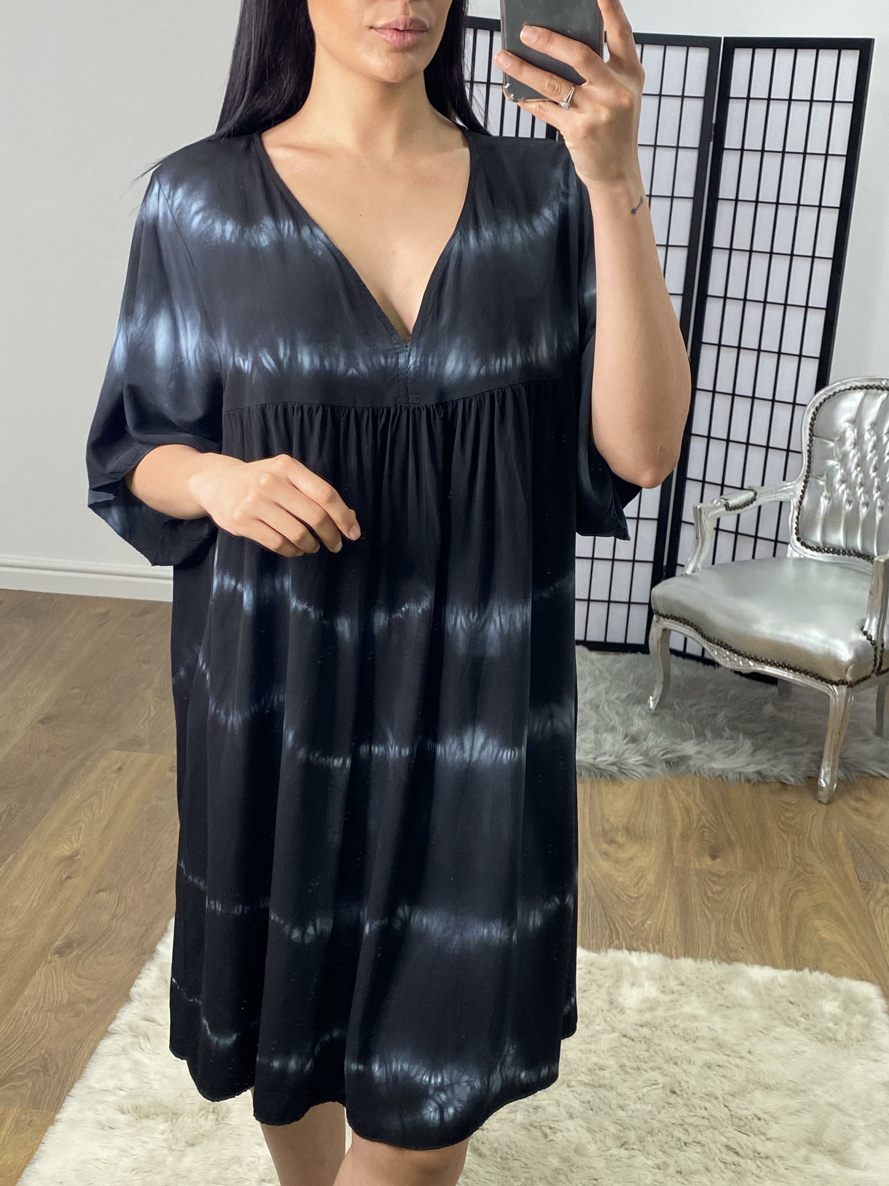 Chasie Tie Dye Floaty Smock Dress