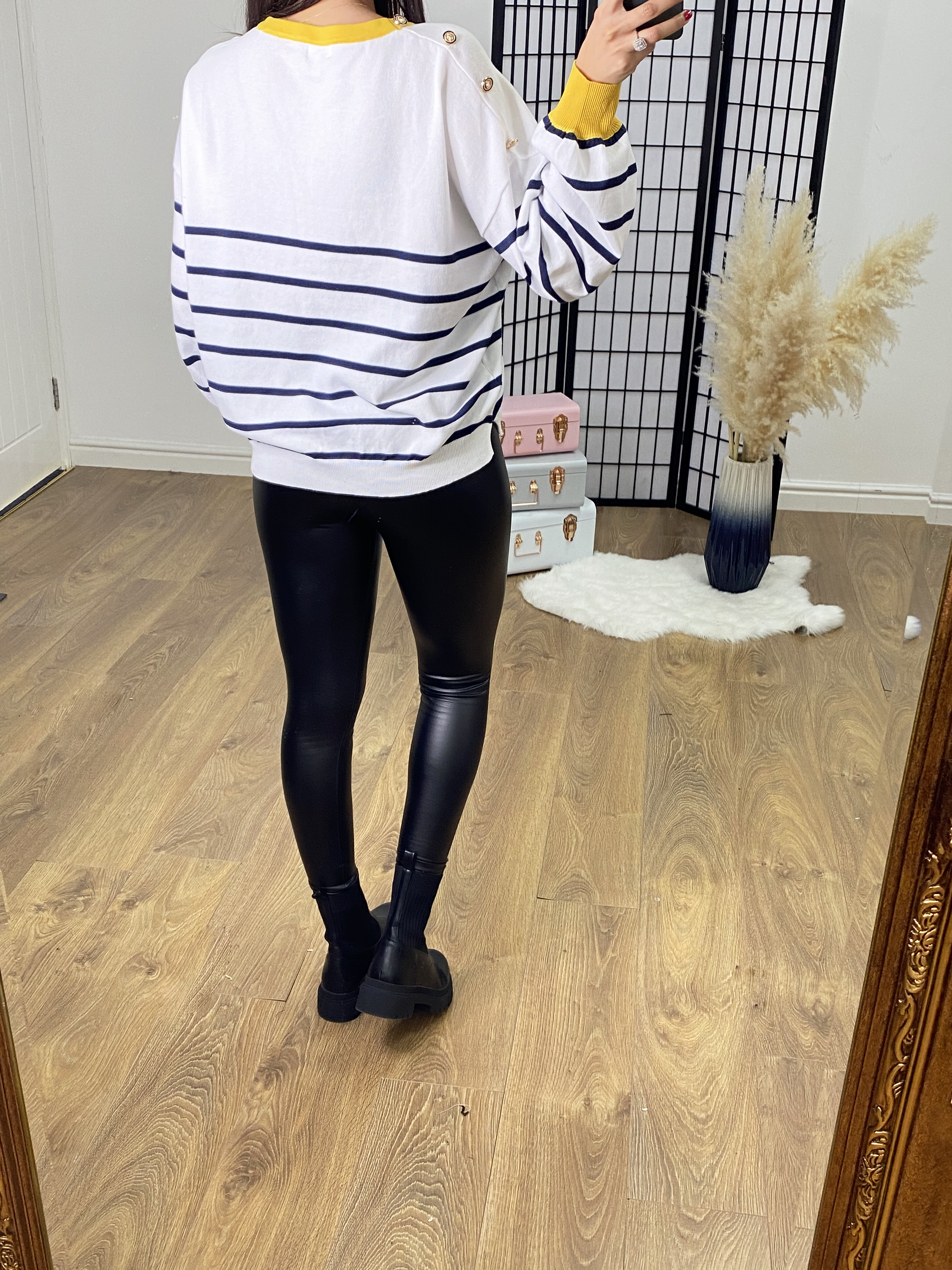Chase Nautical Stripe Fine Knit Jumper