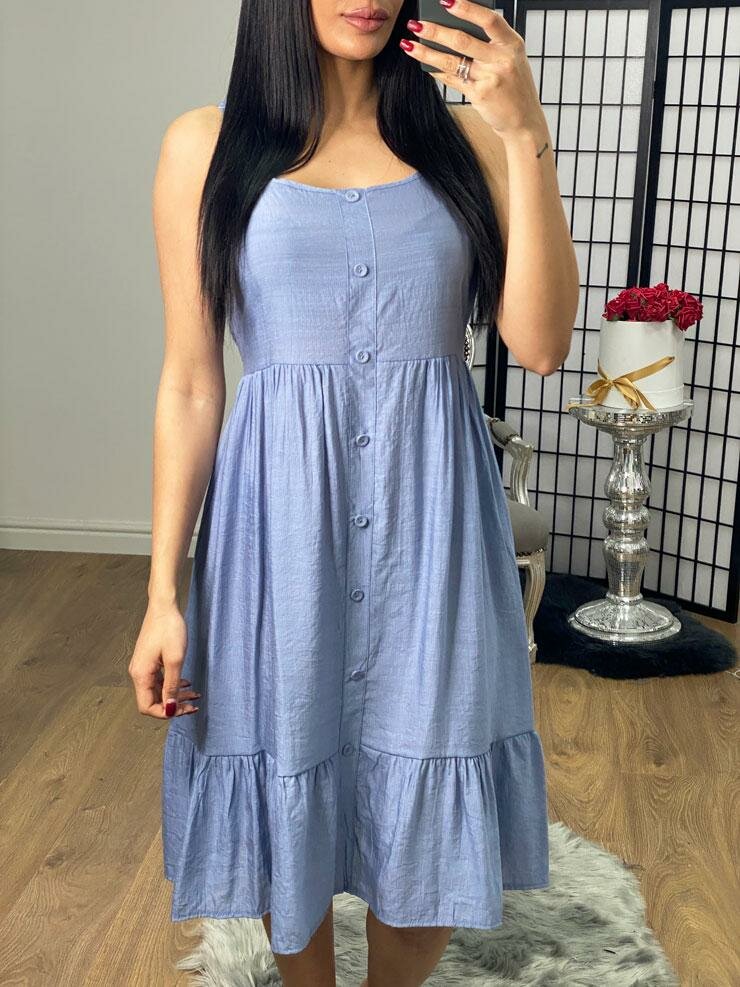 Morley Frill Button Detailed Floaty Dress