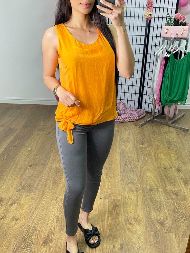 Isabel Silk Double Layer Vest Top