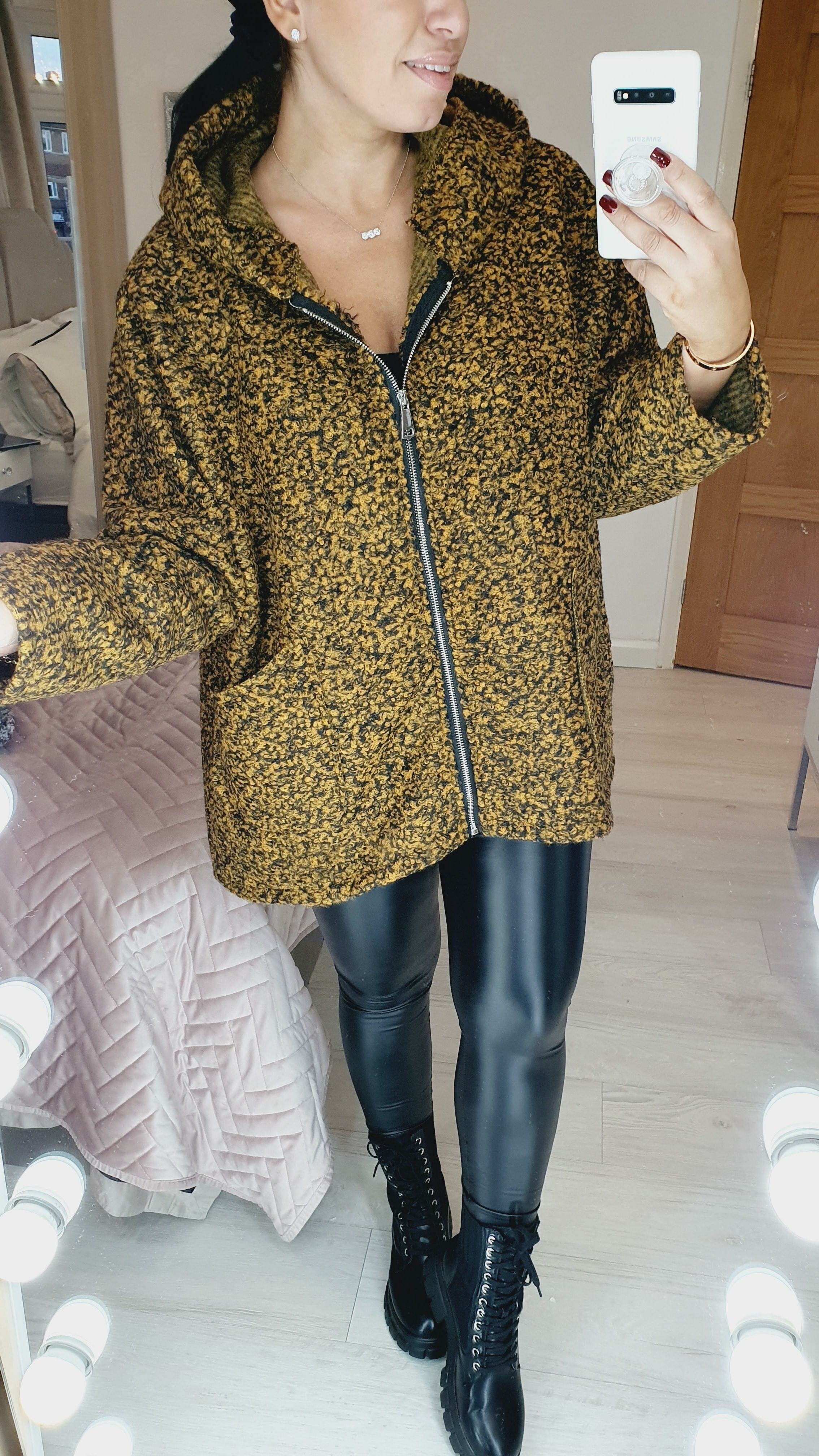Johnson Teddy Hooded Loose Fit Zip Jacket