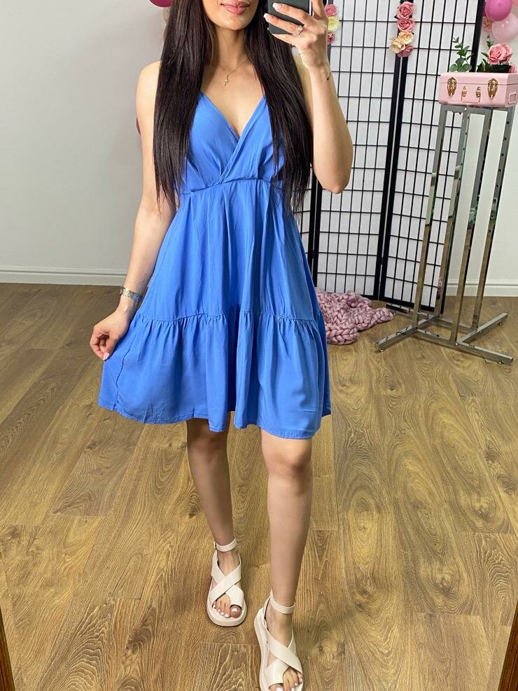 Kews Wrap Effect Tie Back Cami Dress