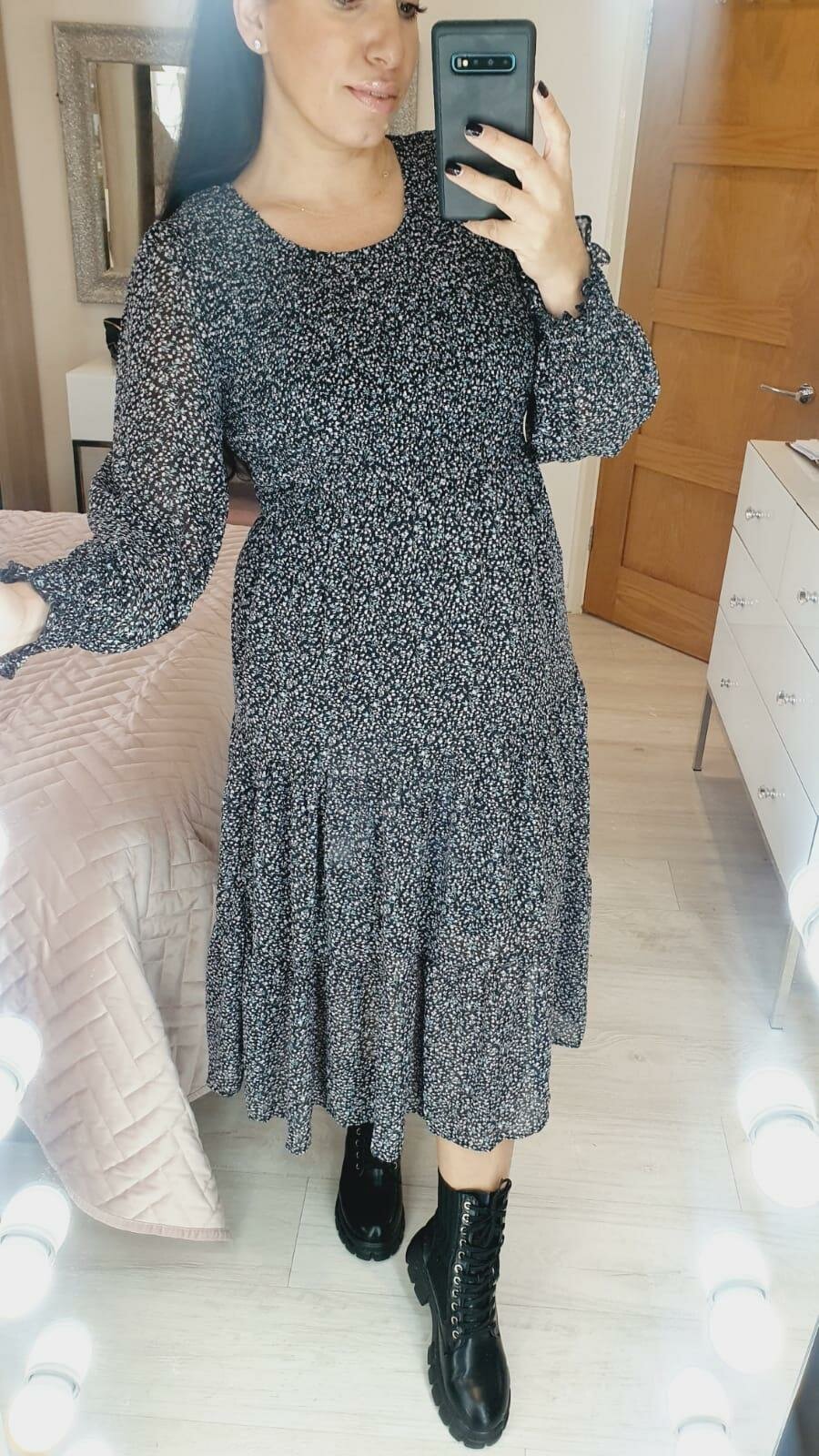 Lynsey Paisley Elasticated Floaty Smock Dress