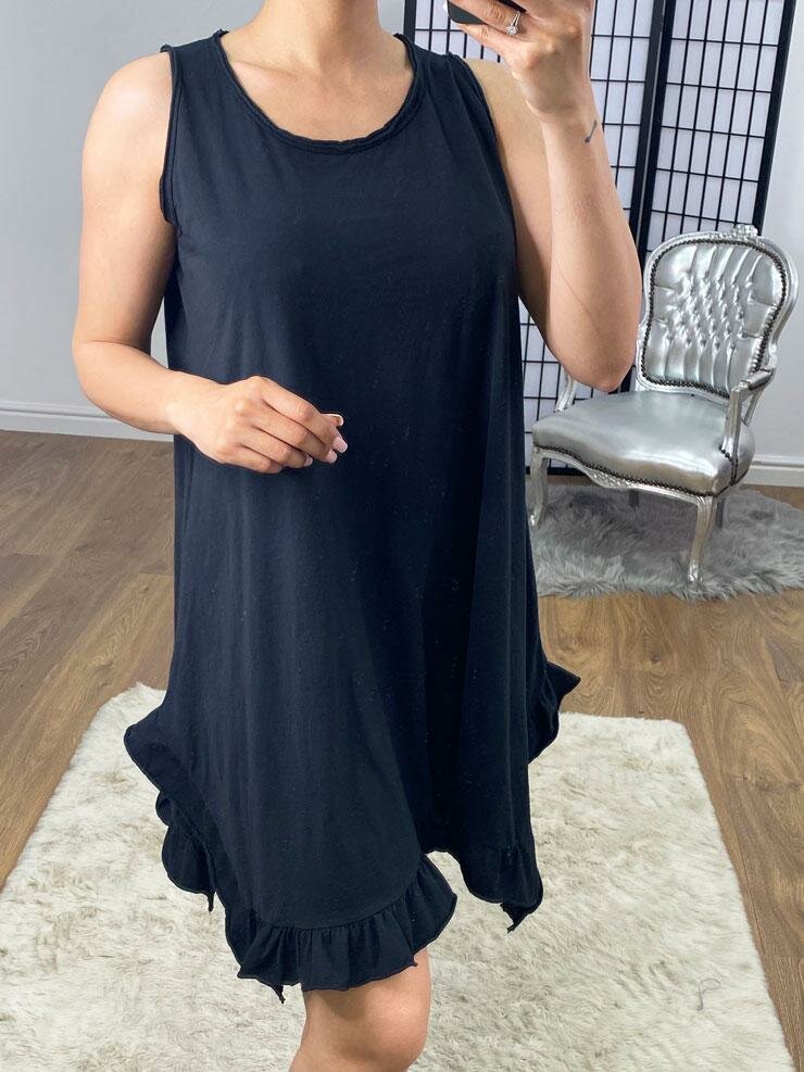 Marie Frill Detailed Loose Fit Cotton Dress