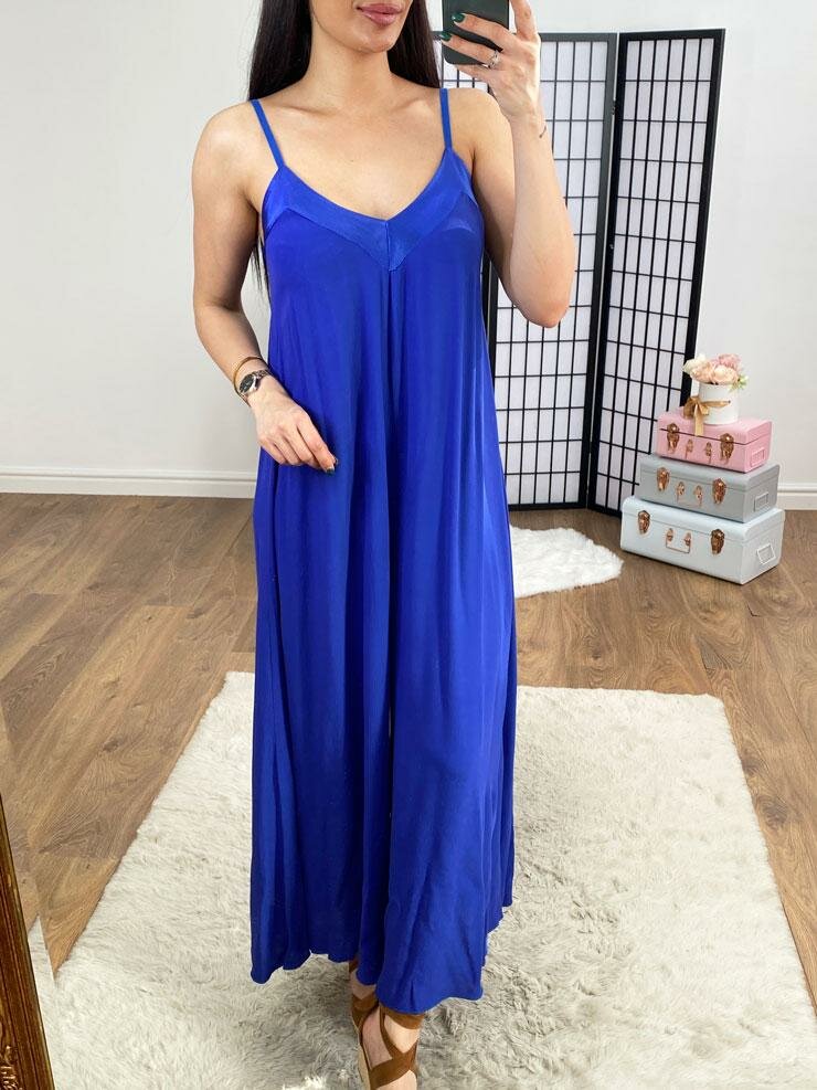 Melis Satin Edge Wide Leg Jumpsuit