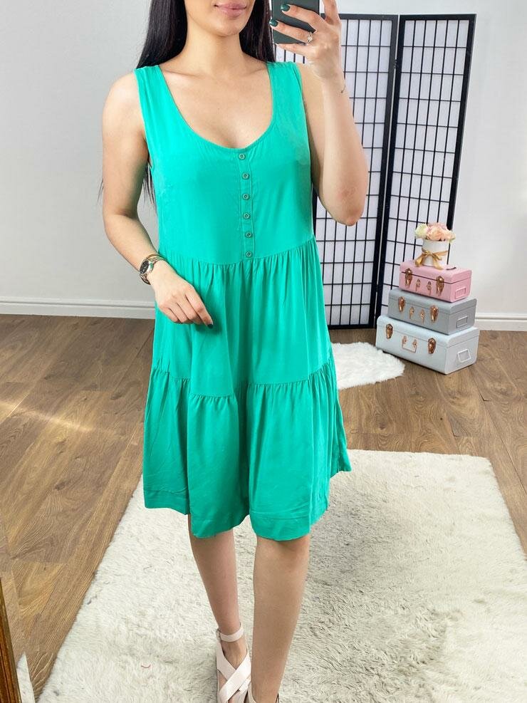 Tanel Button Front Wide Strap Came Dress