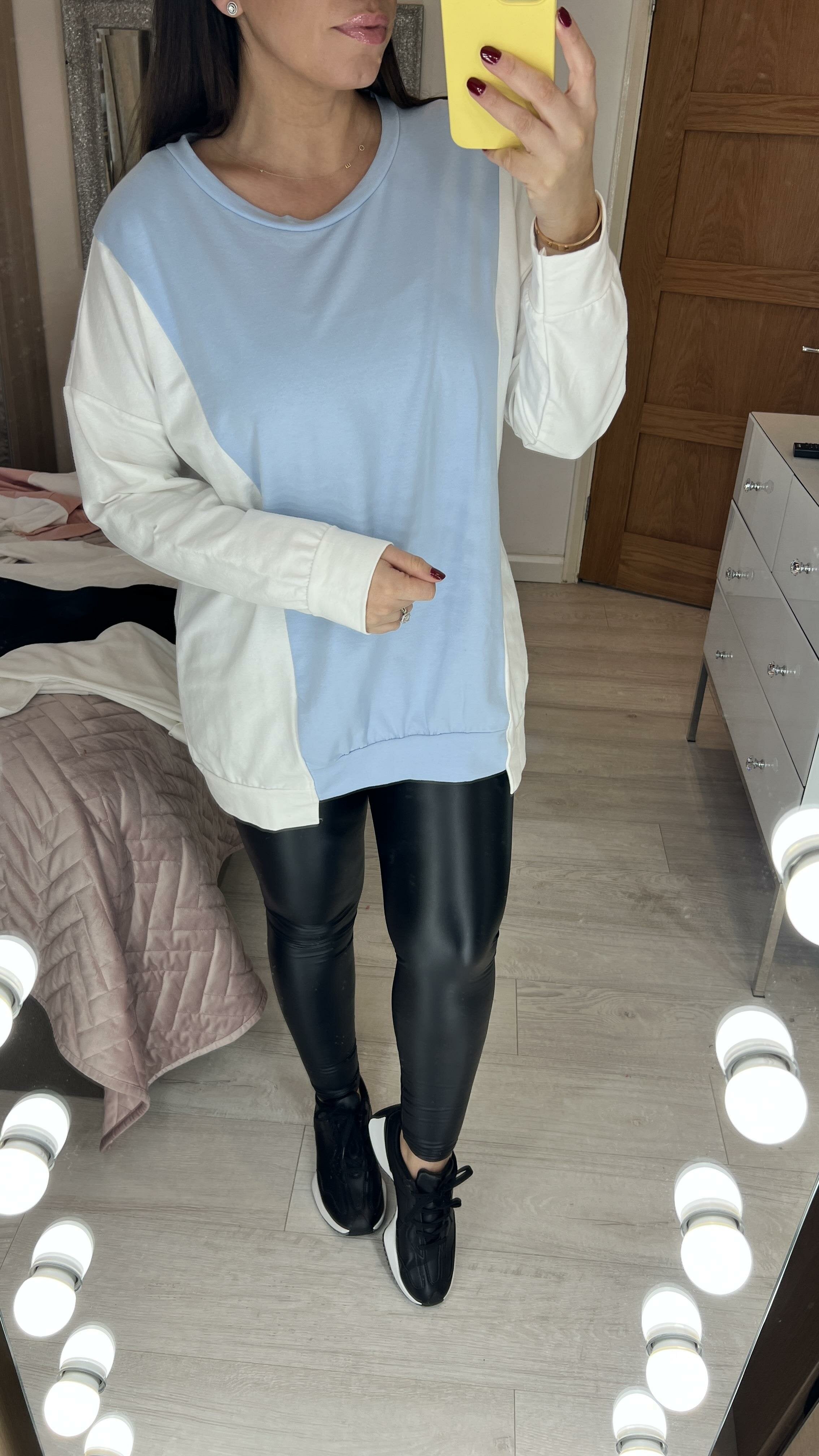 Oprah Colour Block Sweatshirt