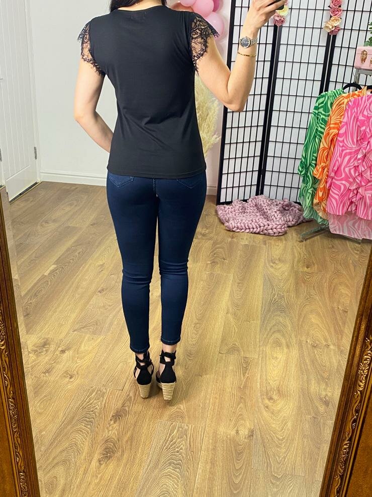 Paris Lace Sleeve Top