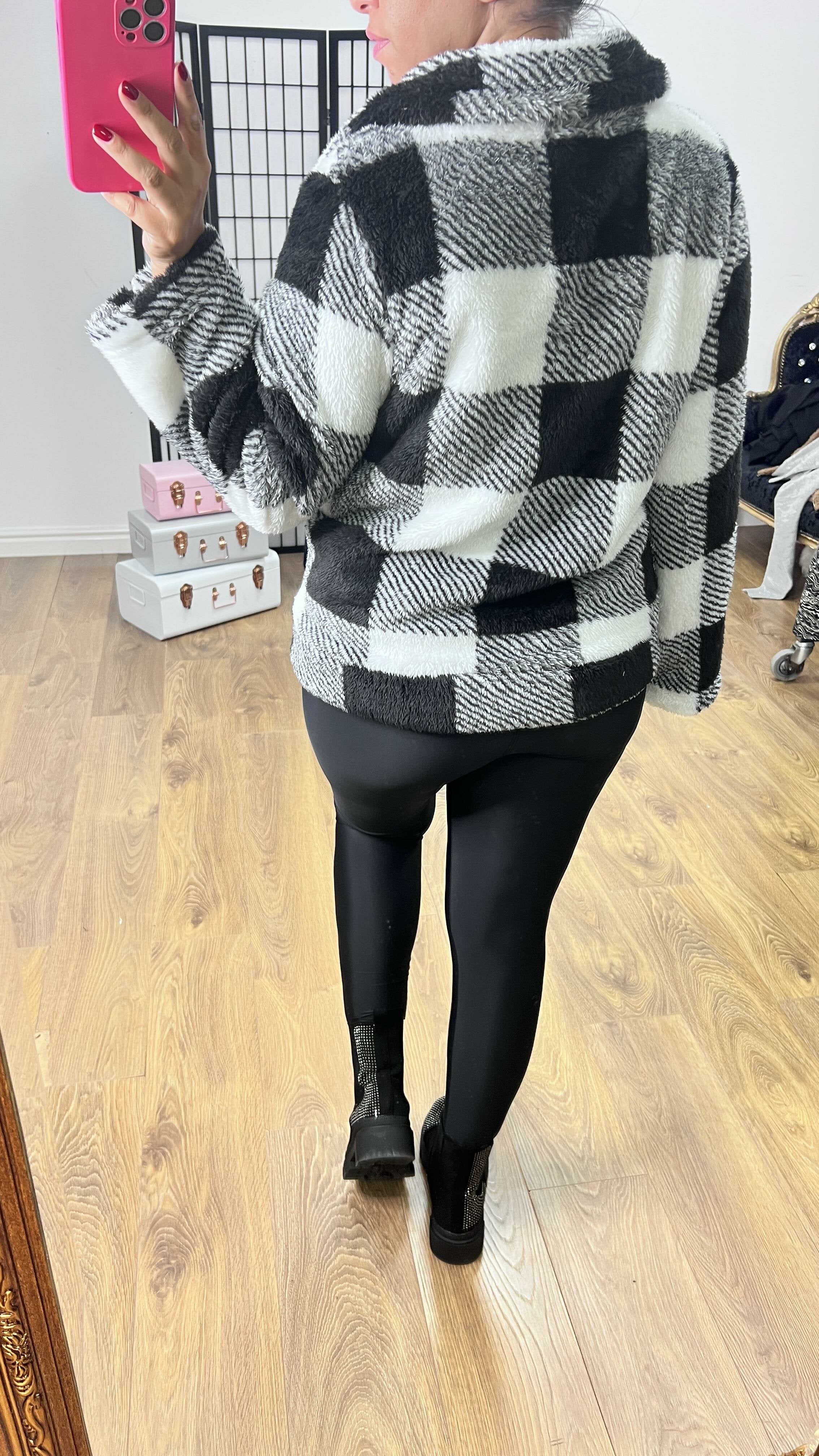 Rendall Supersoft Teddy Gingham Jacket