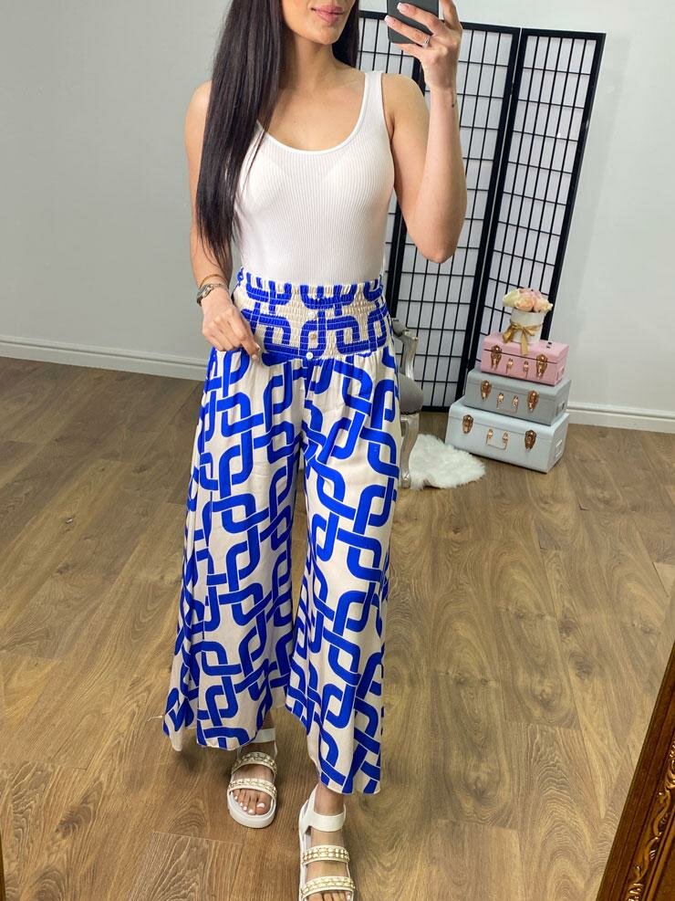 Rozza Tribal Print Palazzo Trouser