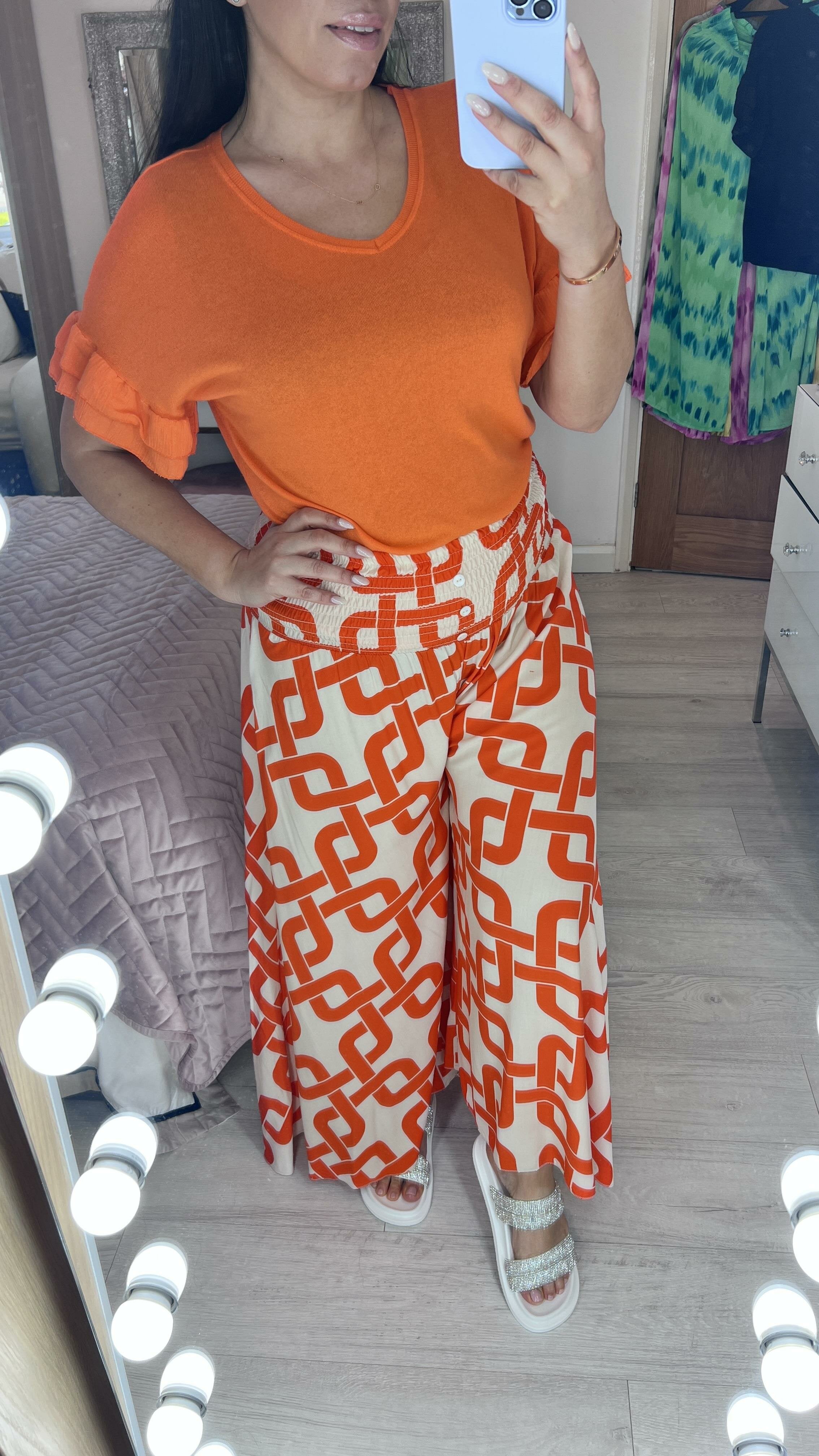 Rozza Tribal Print Palazzo Trouser