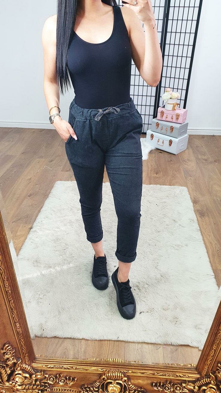 Rudie Glitter Draw String Stretch Joggers