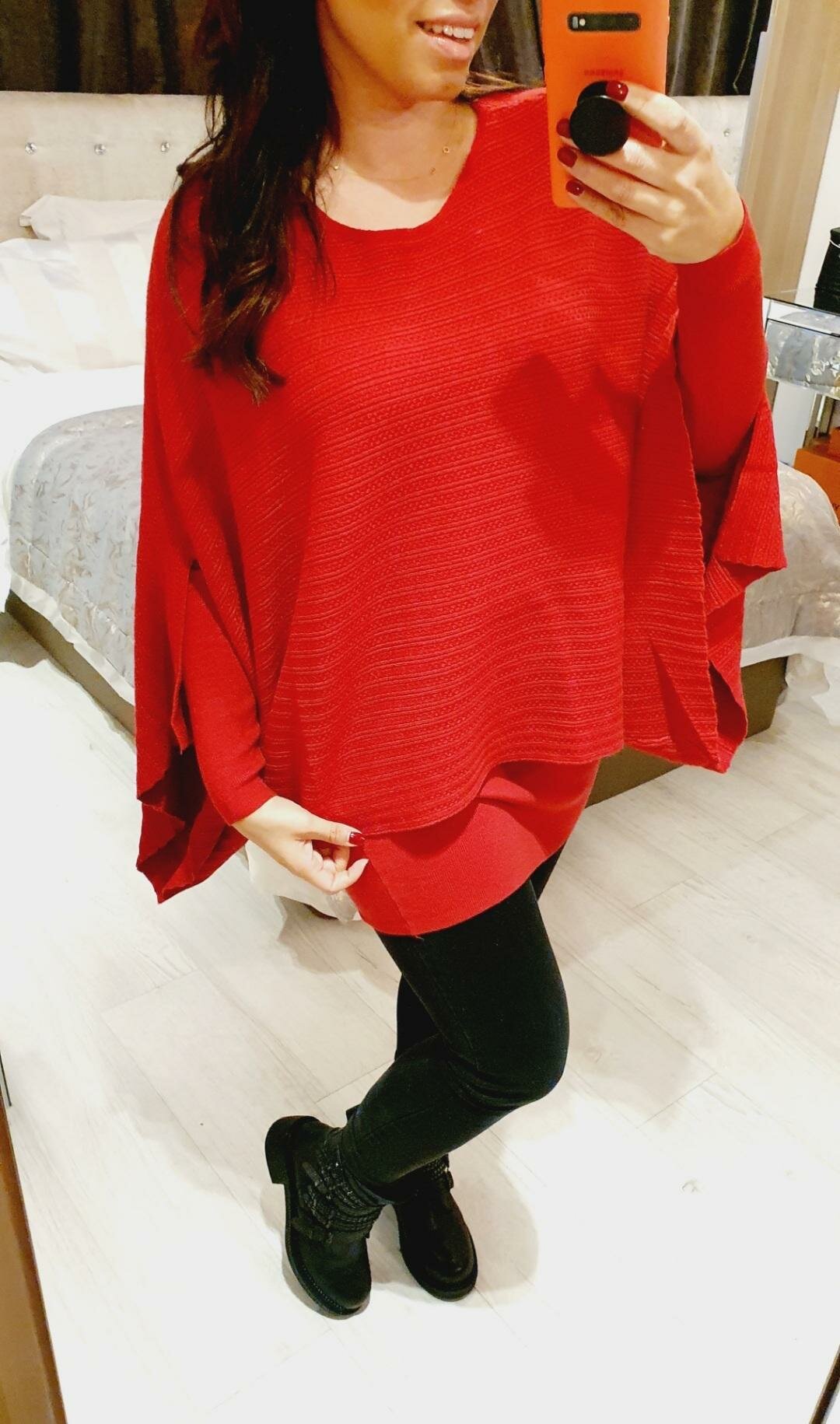 Sharon Ribbed Double Layer Knitted Jumper Dress