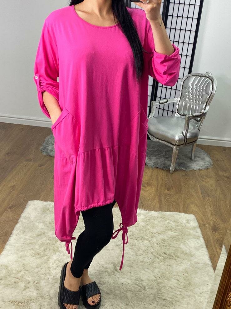 Shilo Rouched Detailed Pocket Drape Side Sweatshirt