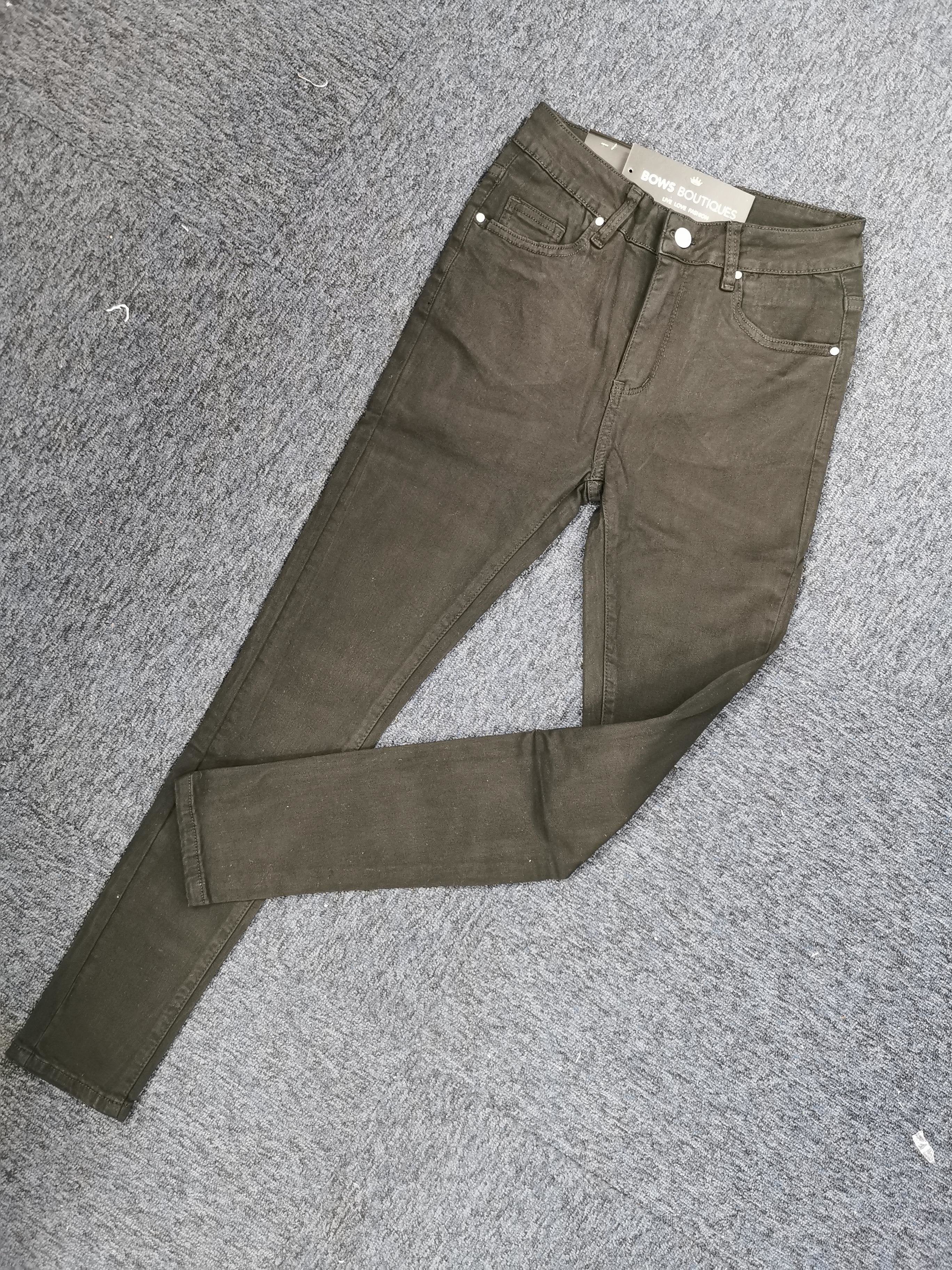 Leon Jet Black Super Stretch High Waist Jeans