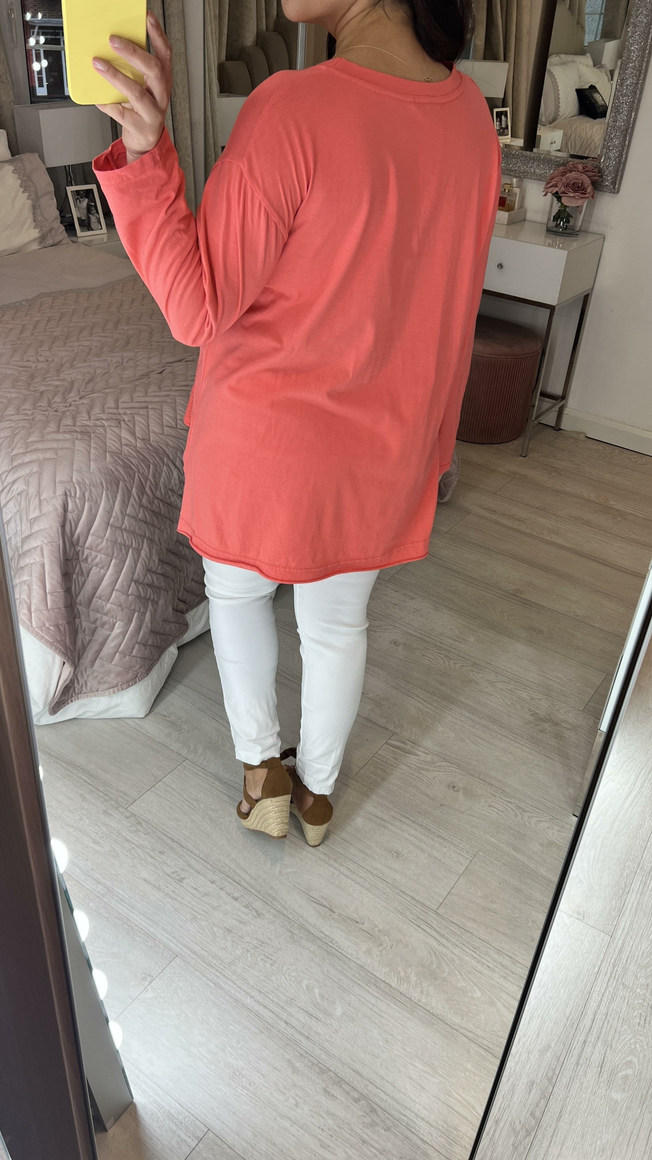 Yaxa Cheesecloth Panel Front Drawstring Sweatshirt