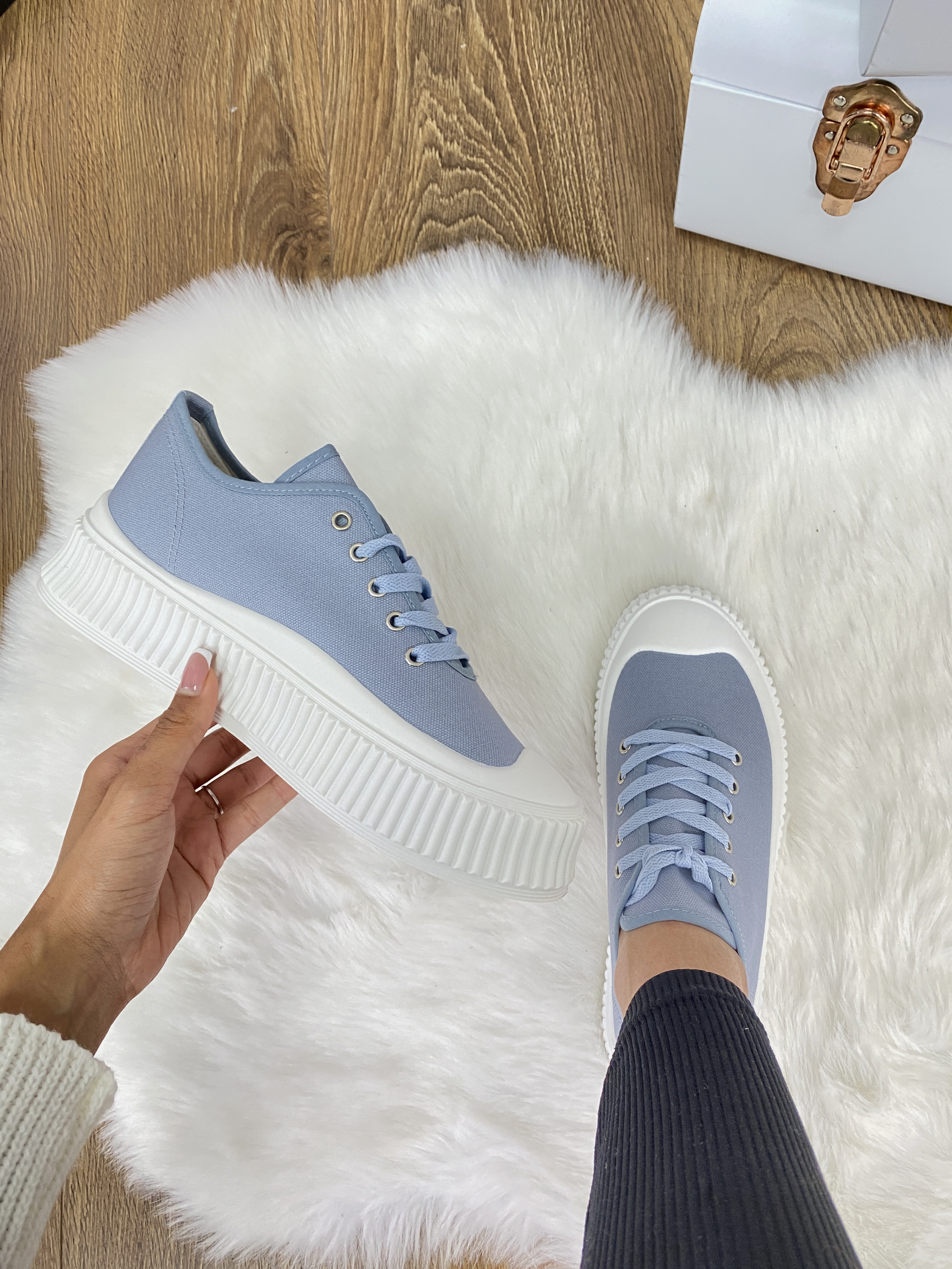 Yvette Ridged Platform Trainers