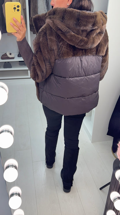 Carole Faux Fur Hooded Jacket