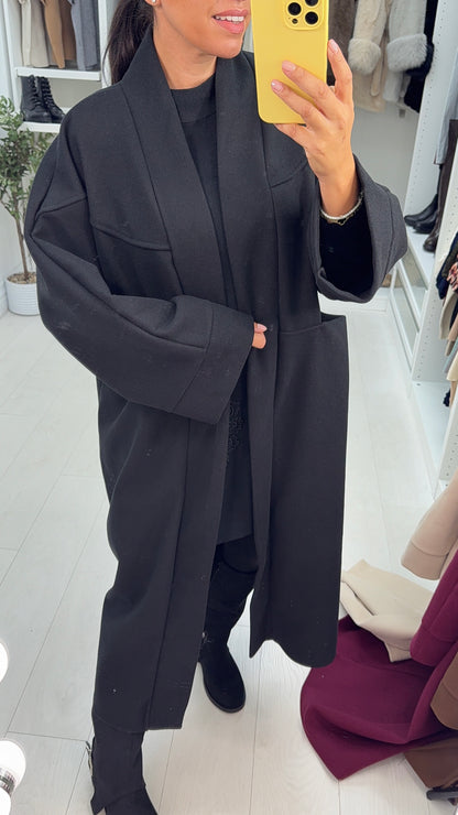 Narice Open Front Oversized Coat