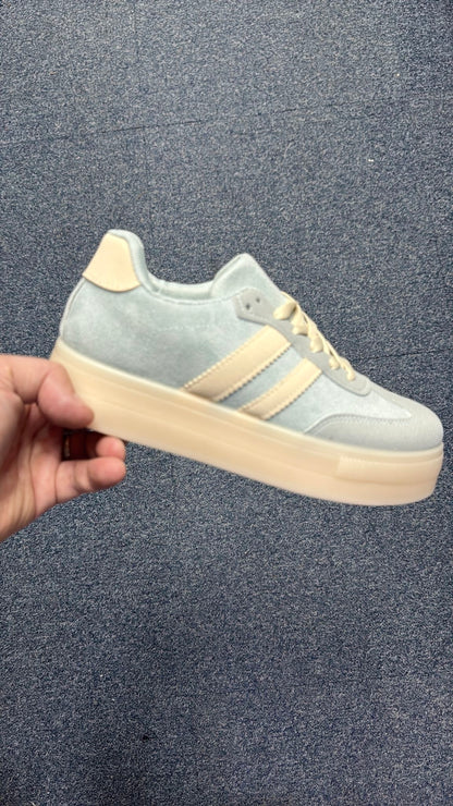 Allie Faux Suede Platform Trainers