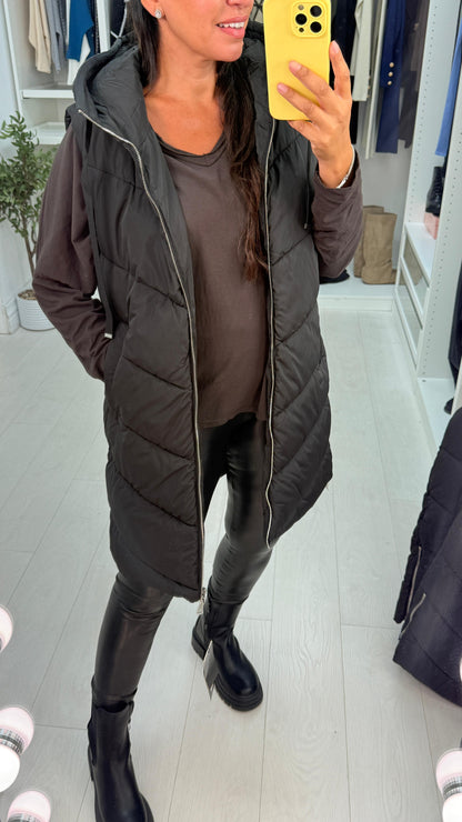 Mabella Reversible Hooded Puffer Gilet