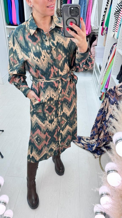 Kay Aztec Print Maxi Dress