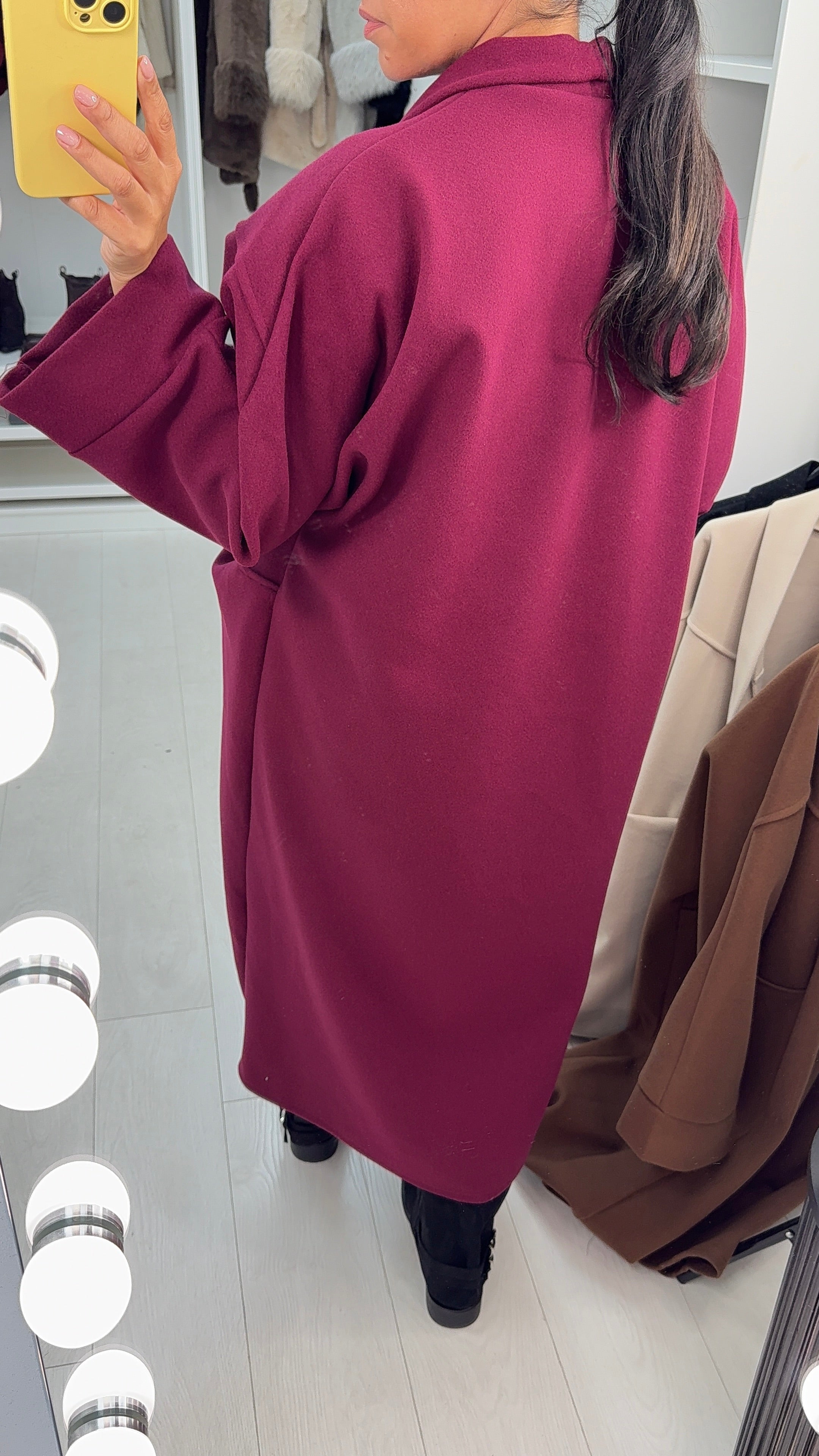 Narice Open Front Oversized Coat