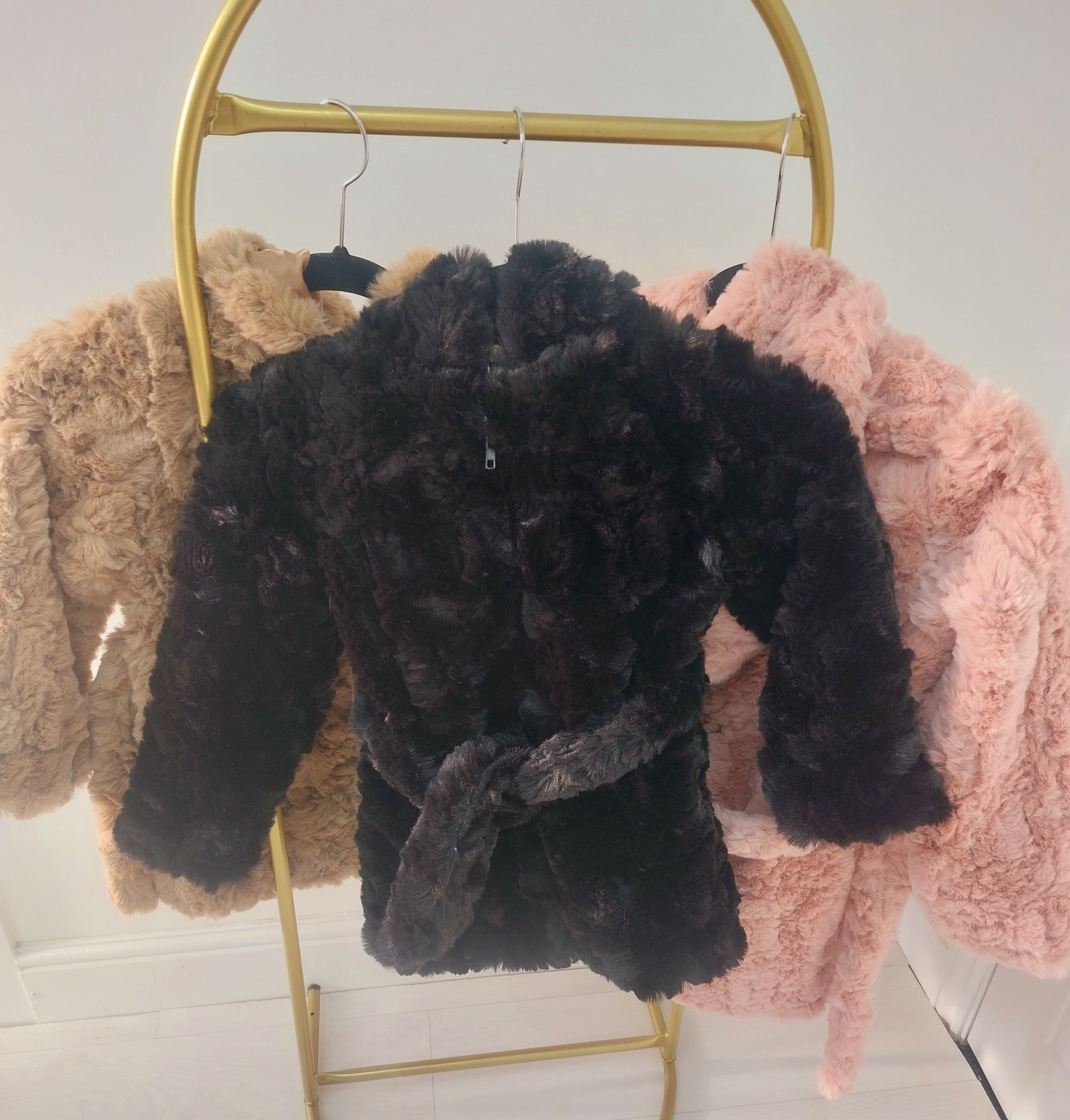 Elin KIDS Faux Fur Hooded Coat