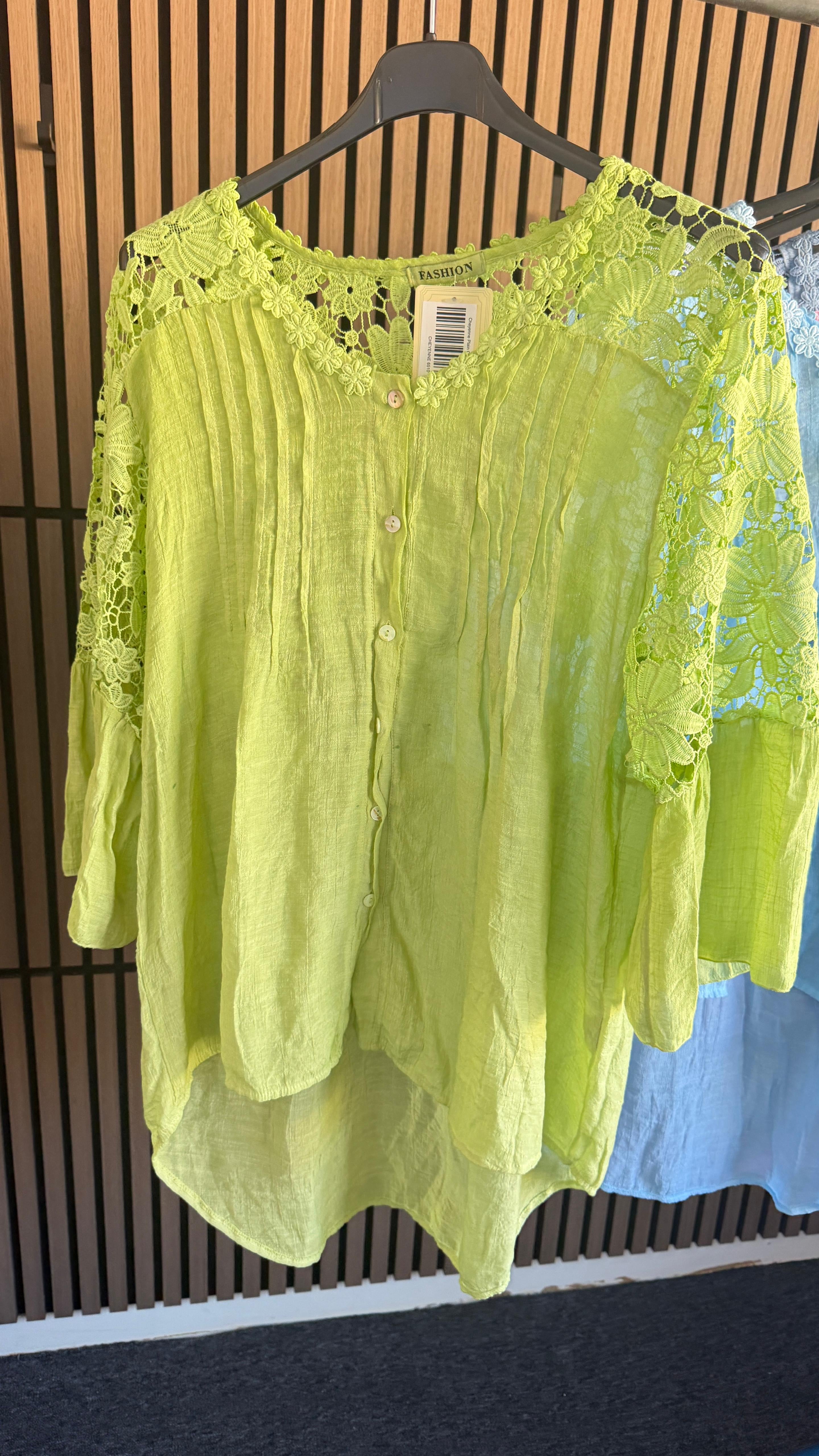 Cheyenne Plain Crochet Blouse