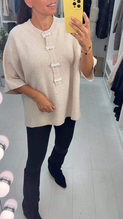 Luisana Plain Short Sleeve Loose Fit Knit Jumper