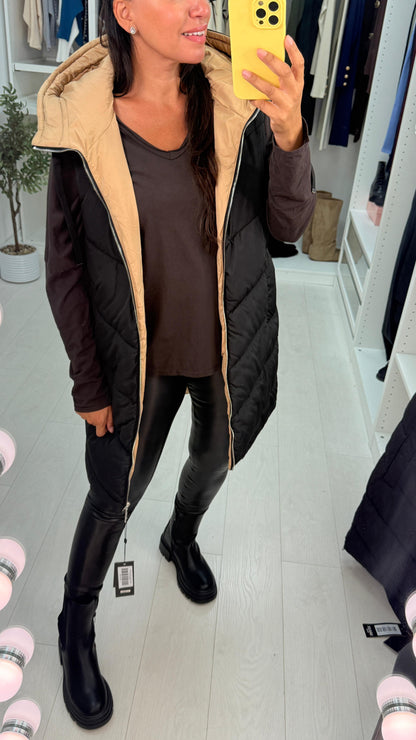 Mabella Reversible Hooded Puffer Gilet