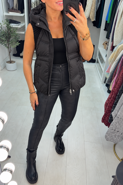 Nazira Padded Hooded Gilet