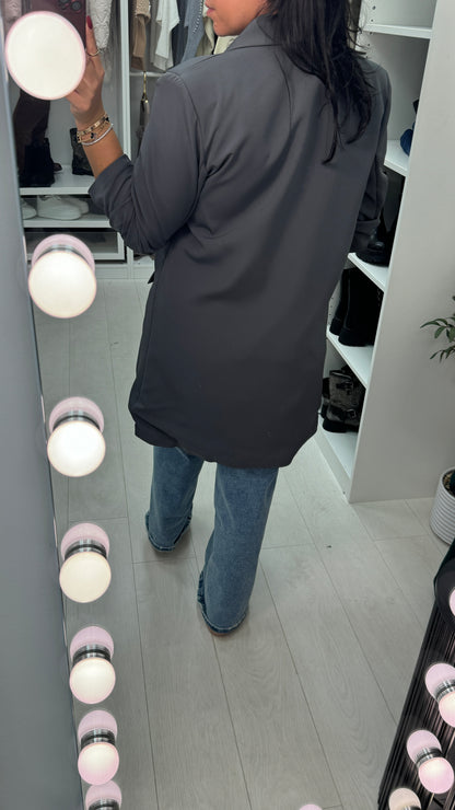 Philippa Runched Sleeve Blazer