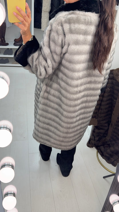 Raquella Faux Fur Longline Coat