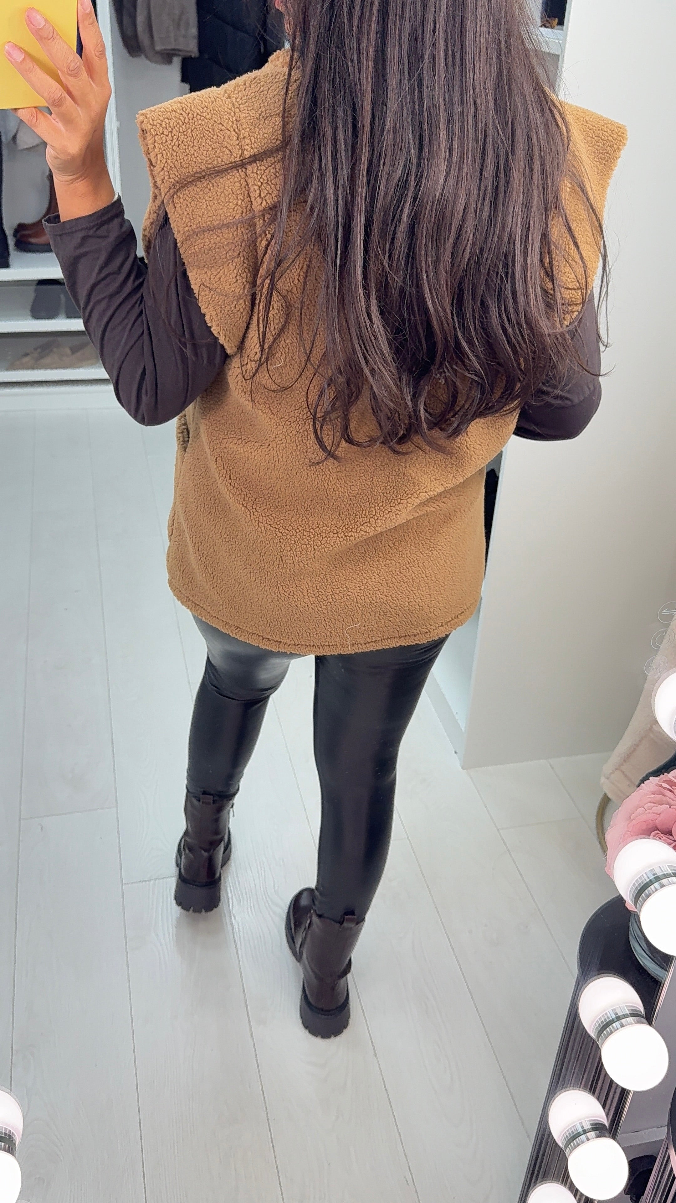 Wendie Open Front Teddy Gilet