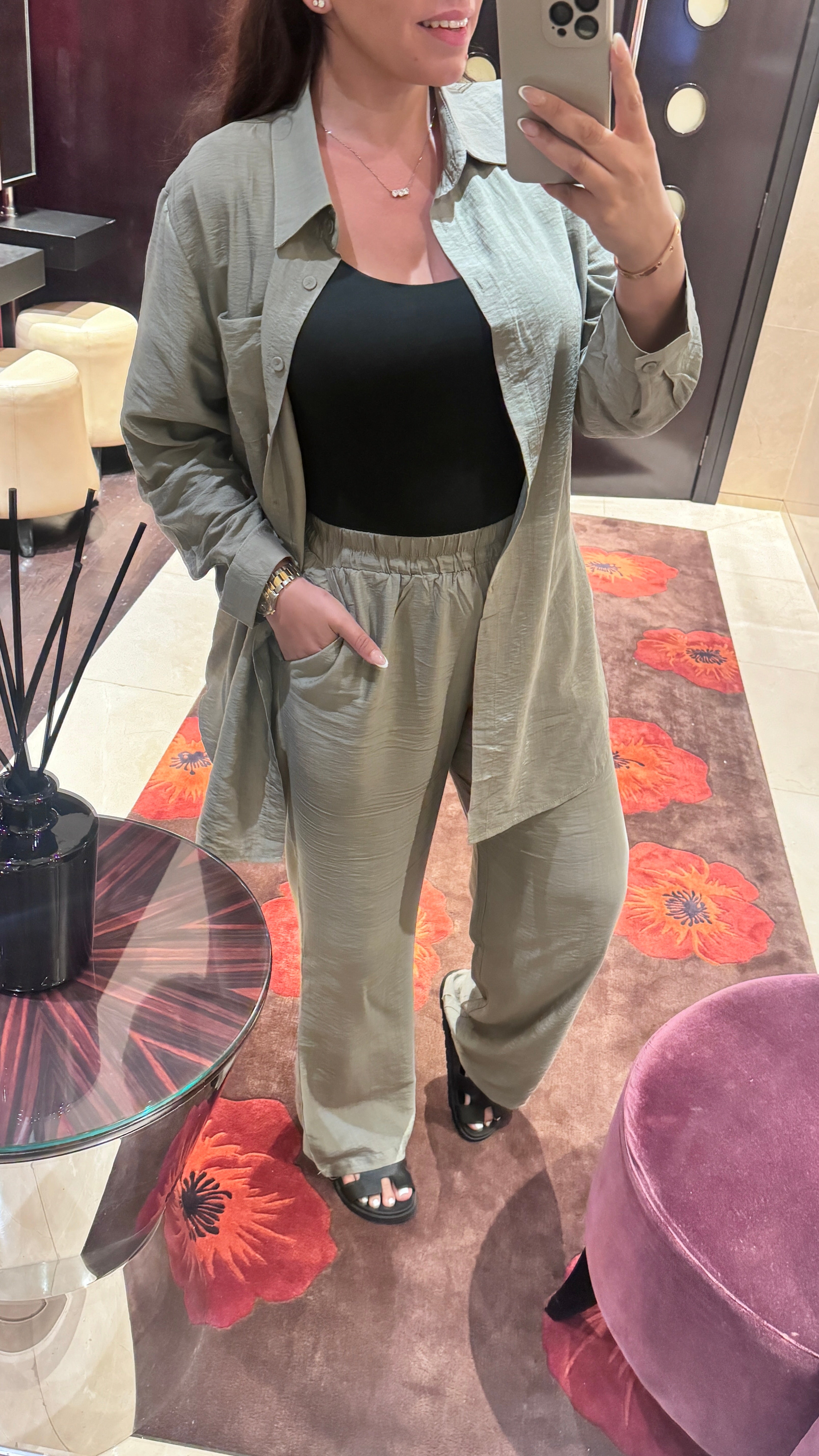 Lilica Lightweight Shirt & Wide Leg Trouser Co-Ords