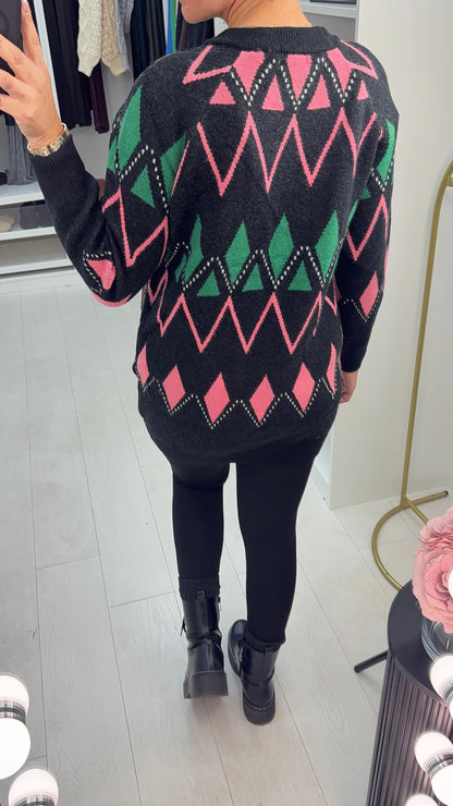 Louanna Sequin Embellished Longline Jumper