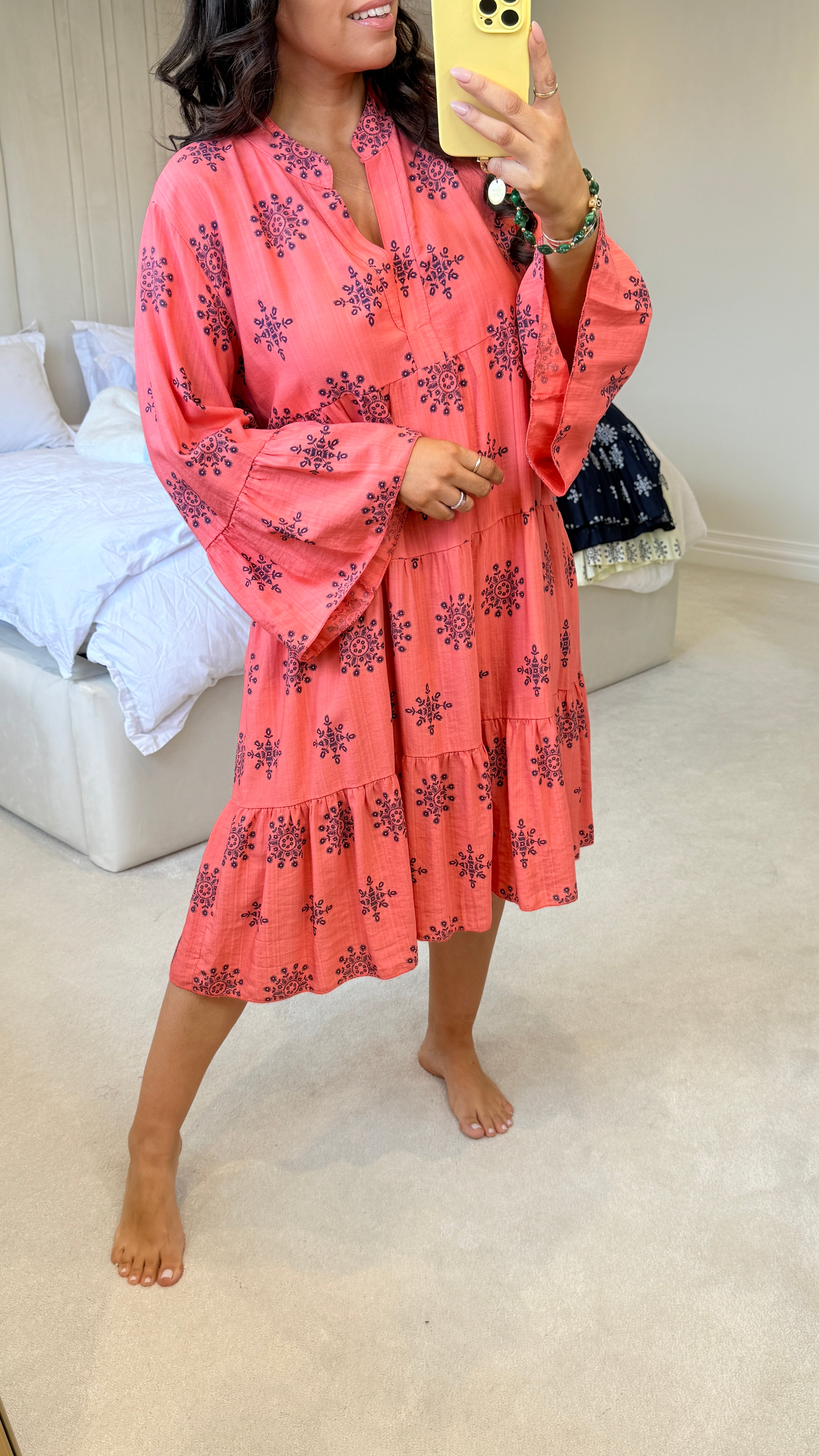 Emory V-Neck Smock Dress