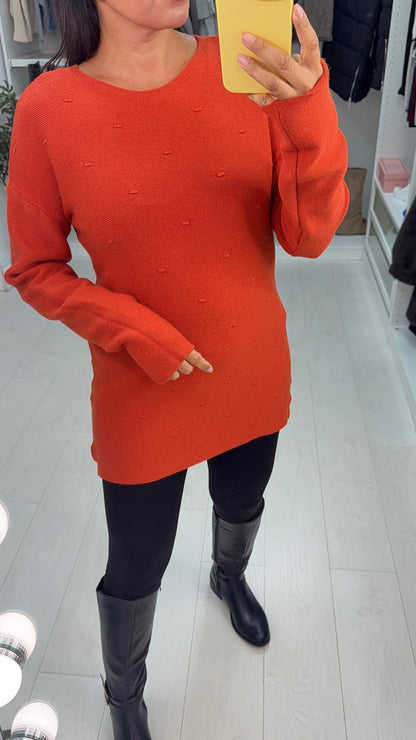 Koralina Plain Stitch Detail Knit Jumper