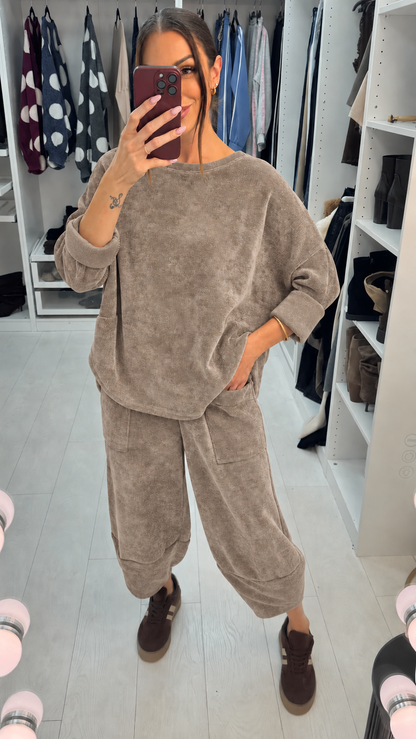 Jordaine Corduroy Carrot Leg Lounge Set