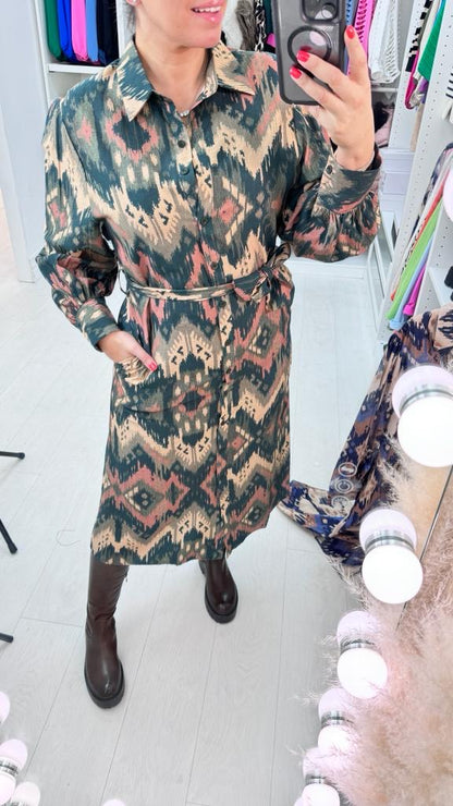 Kay Aztec Print Maxi Dress