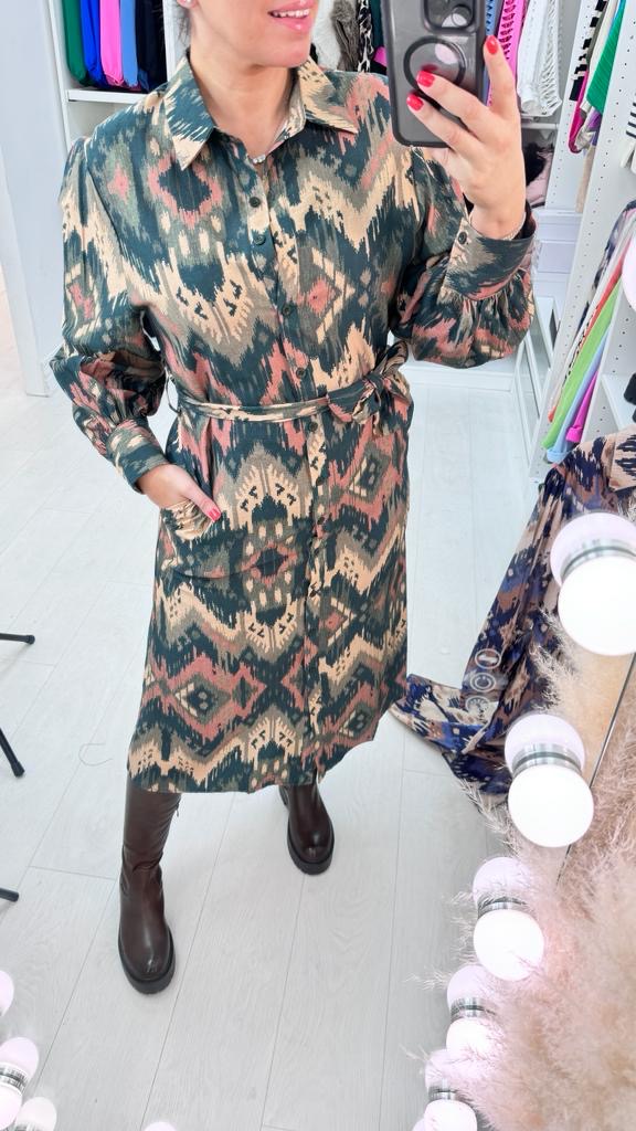 Kay Aztec Print Maxi Dress