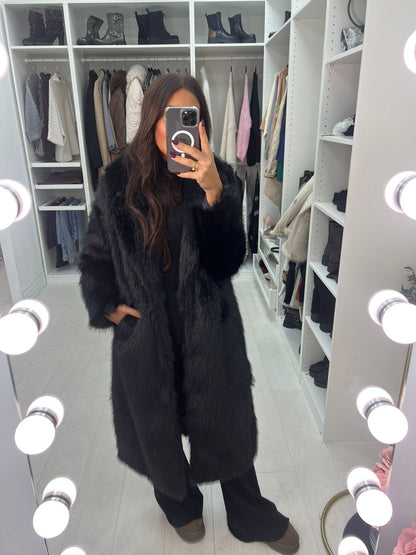 Danilla Faux Fur Long Coat
