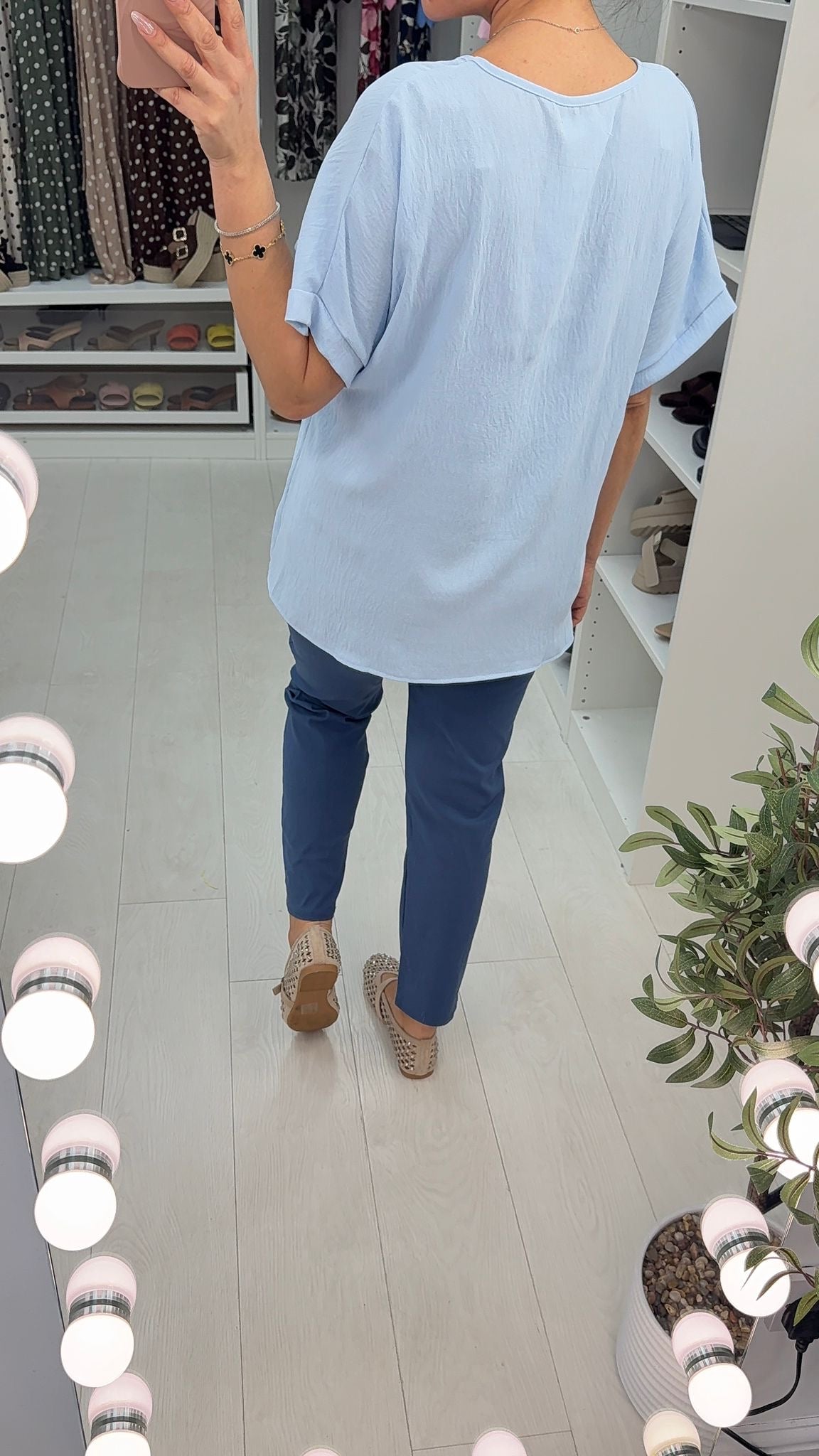 Charley Plain Lace Detailed Loose Fit Top